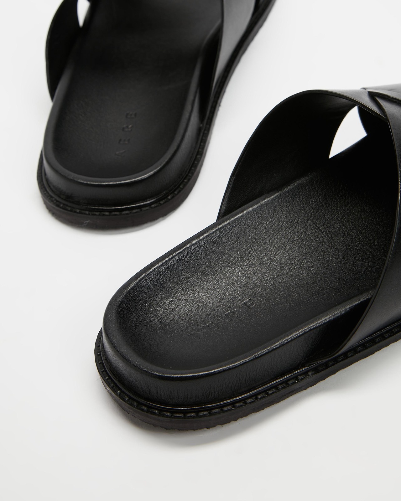 Carlton Chunky Leather Slides
