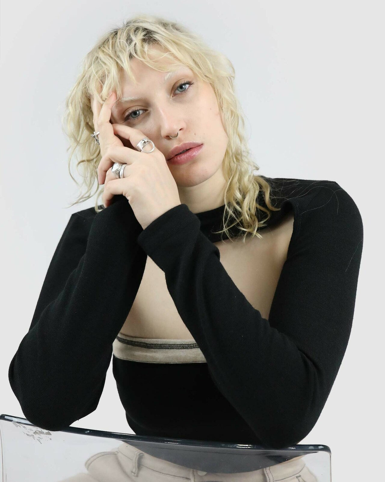 Knit Shrug Bolero: Black