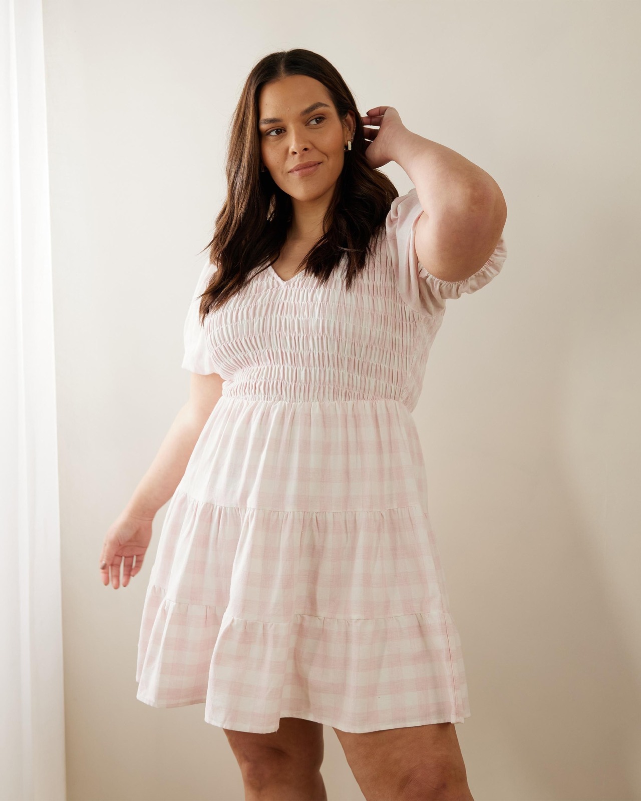 Tulip Cotton Blend Mini Dress