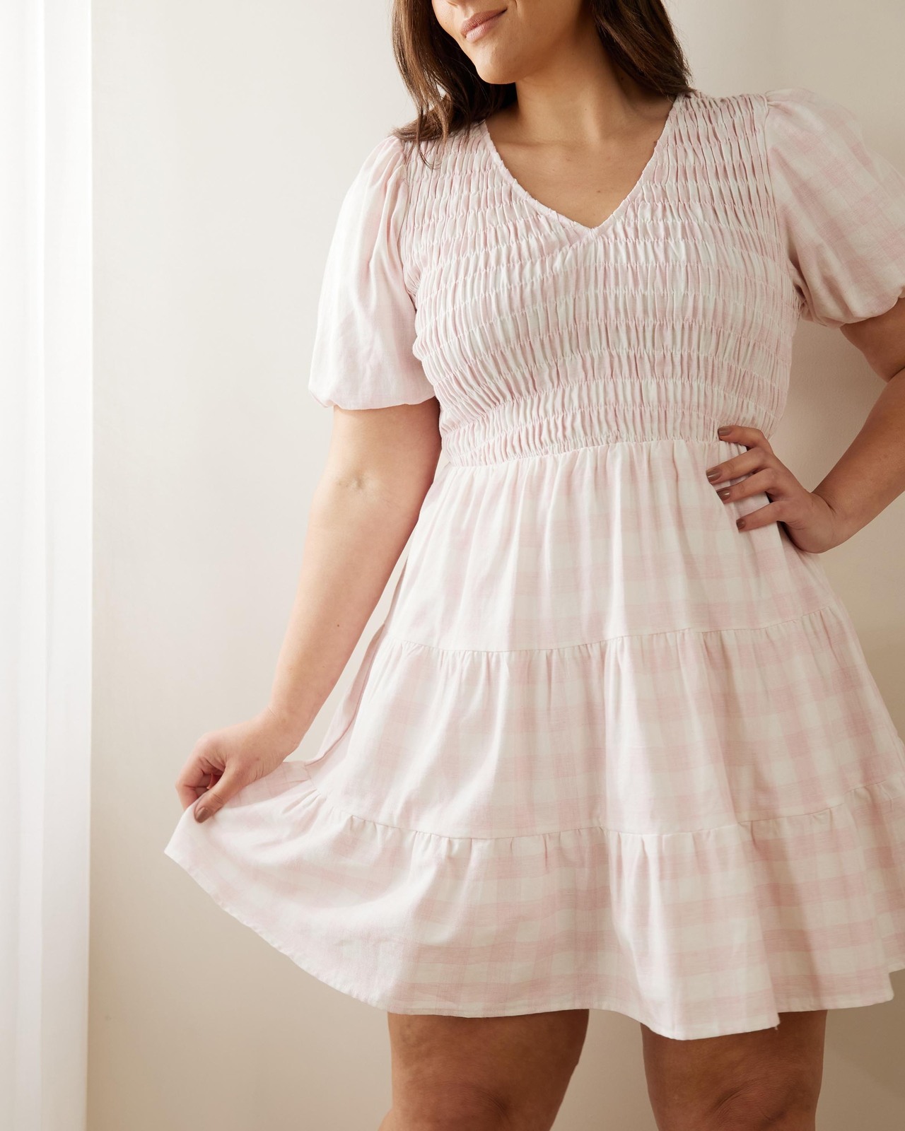 Tulip Cotton Blend Mini Dress