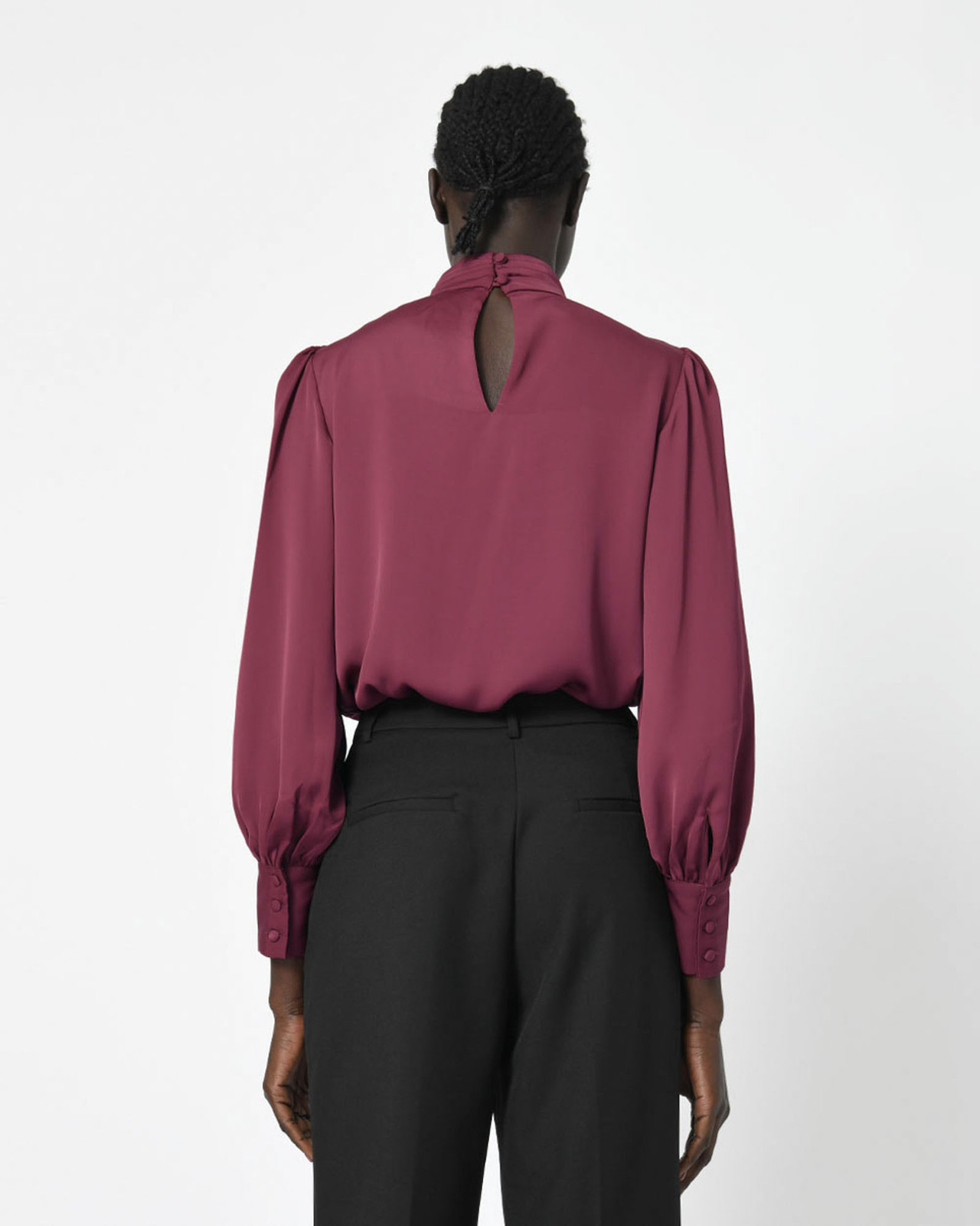 Evalina High Neck Blouse