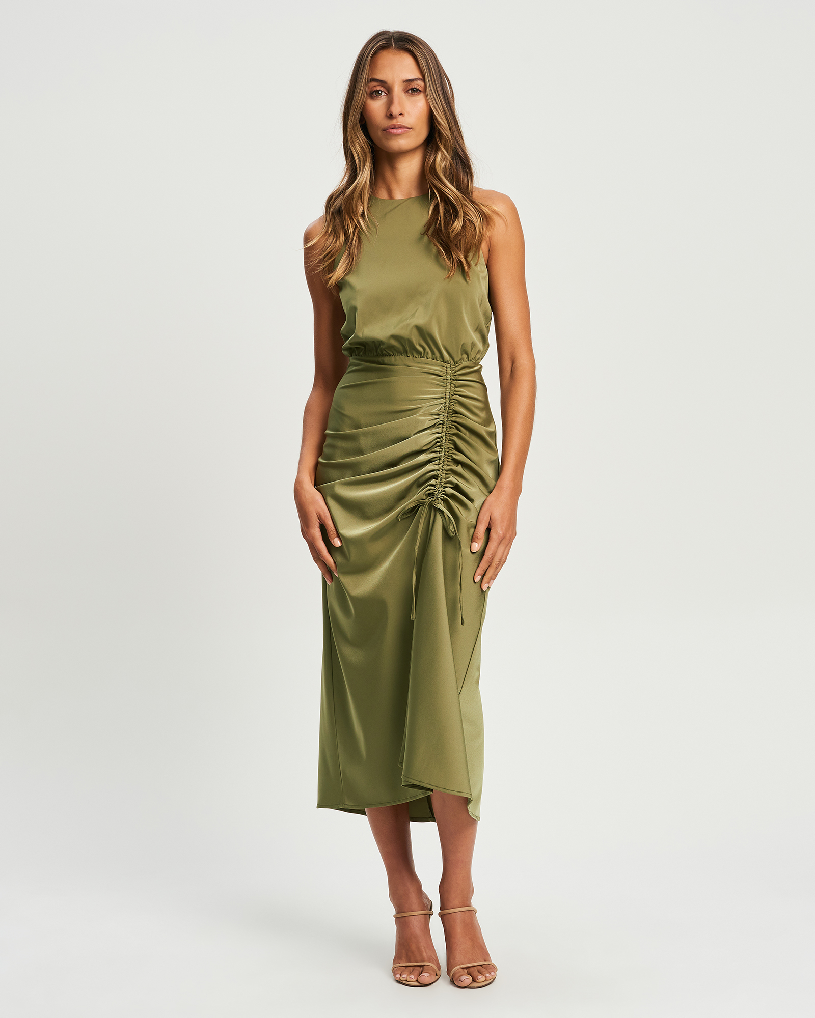 chancery green dress CHANCERY Tucson Maxi Sage Green Dress Size 10