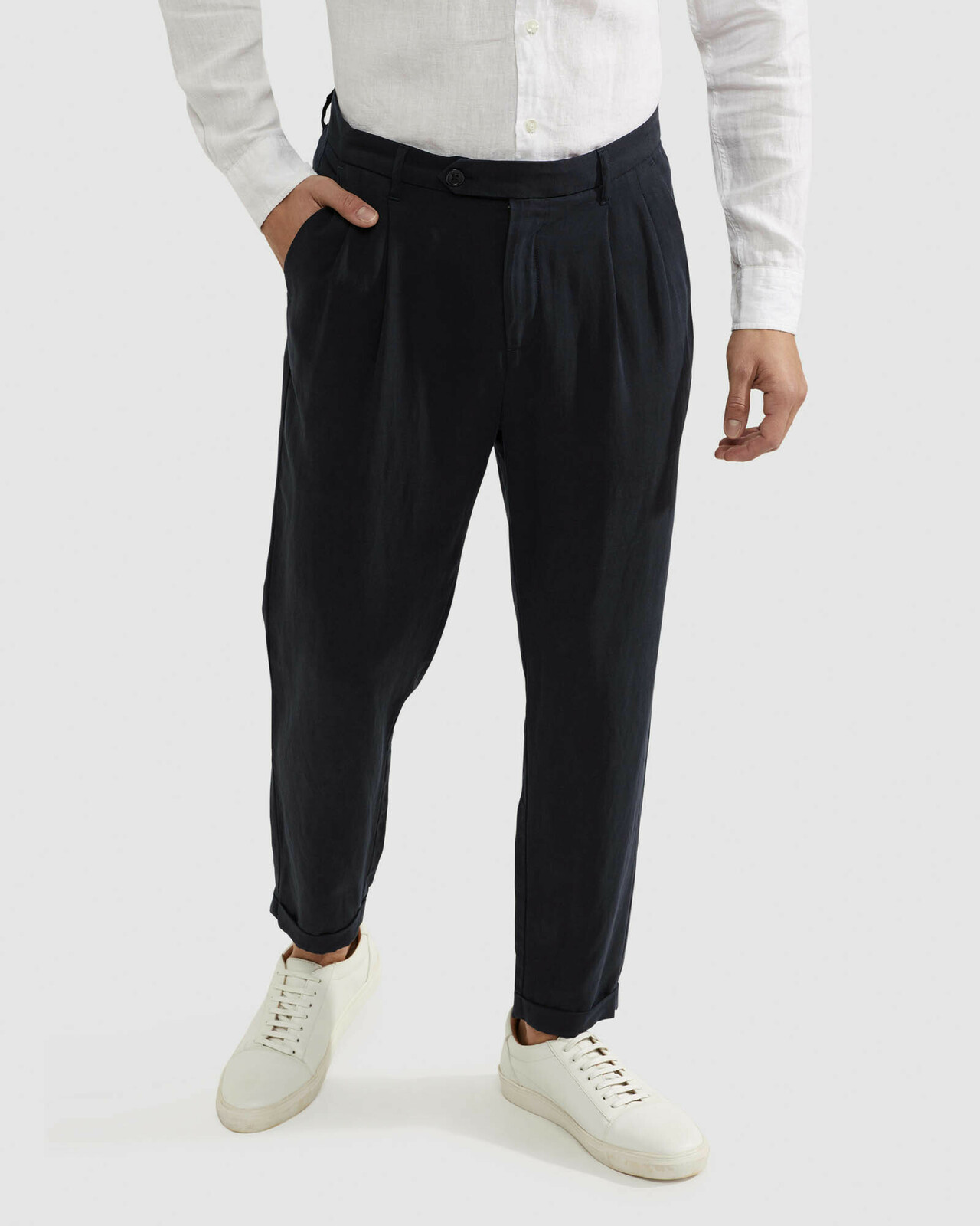 Garrad Tencel Linen Casual Trousers