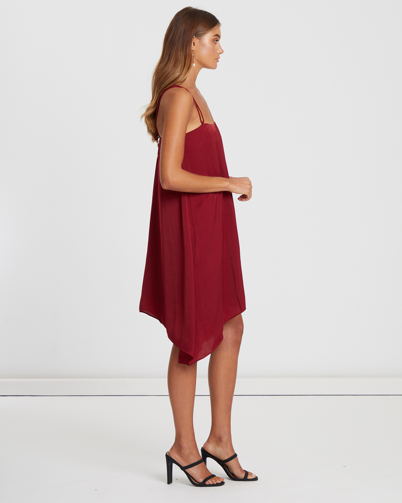 draped pleated dress zara ZARA NEW WOMAN FW23 CUT OUT PLEATED MIDI DRESS PURPLE