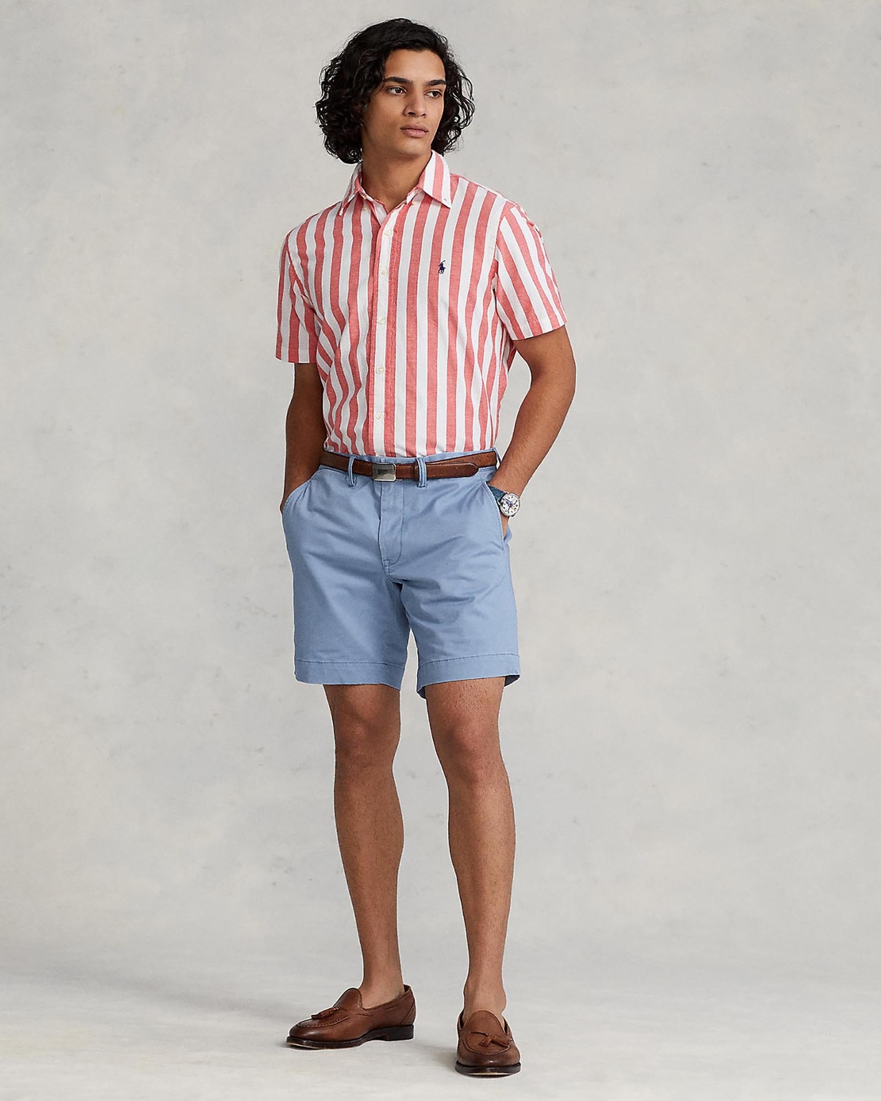 8-Inch Stretch Straight Fit Chino Shorts