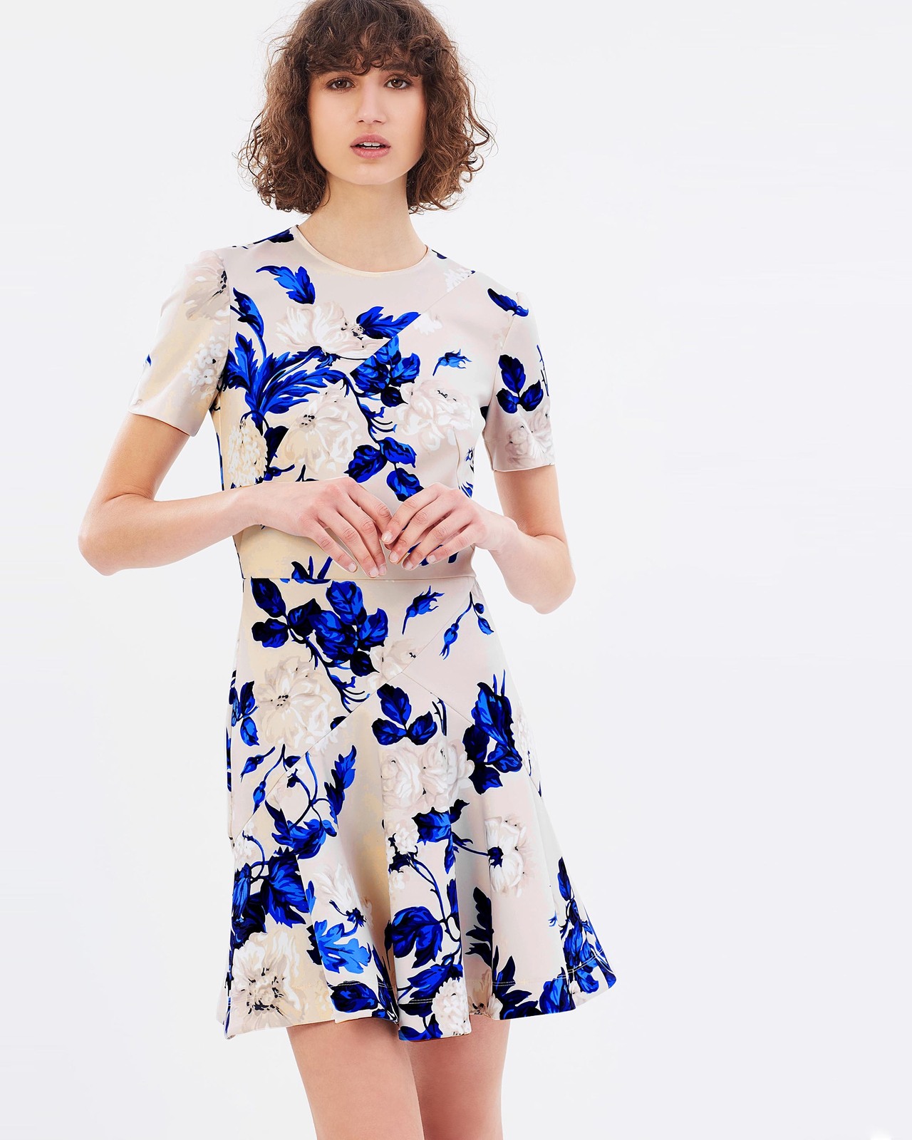 Watercolour Scuba Mini Dress