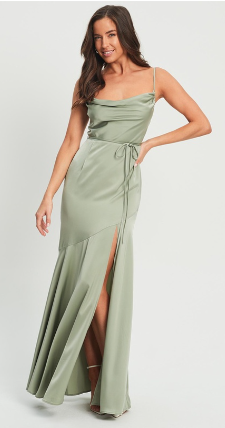 Tucson Maxi Sage Green Dress Size 10