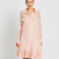 lee mathews kitty pleat dress LEE MATHEWS Kitty Pleat Dress - Chocolate