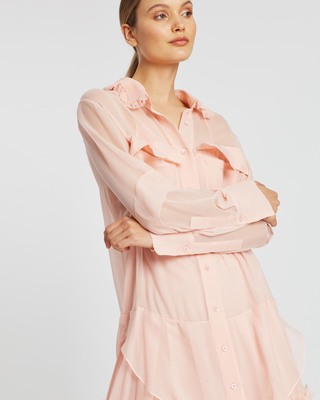 lee mathews kitty pleat dress LEE MATHEWS Kitty Pleat Dress