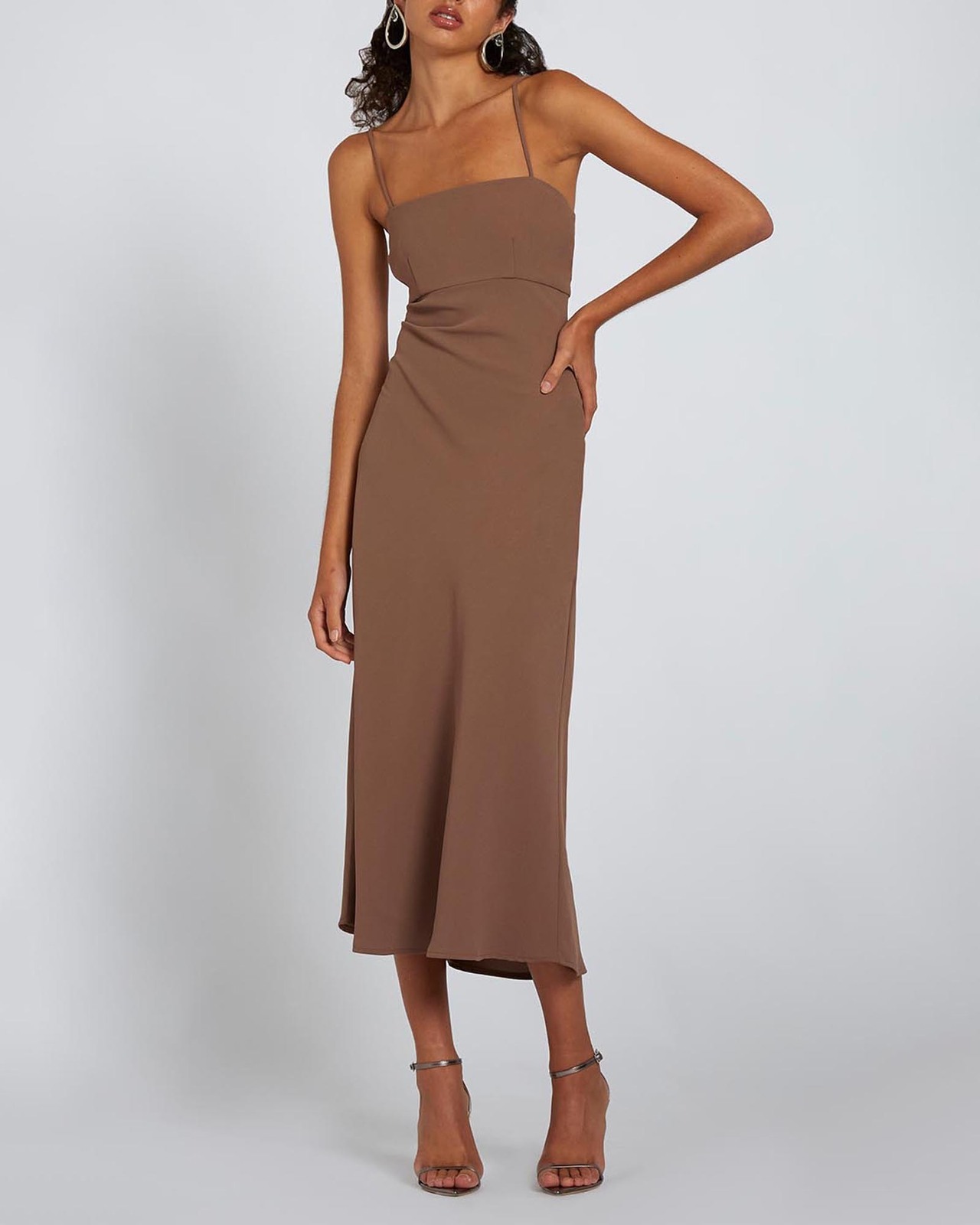 Fall Bias Midi Dress