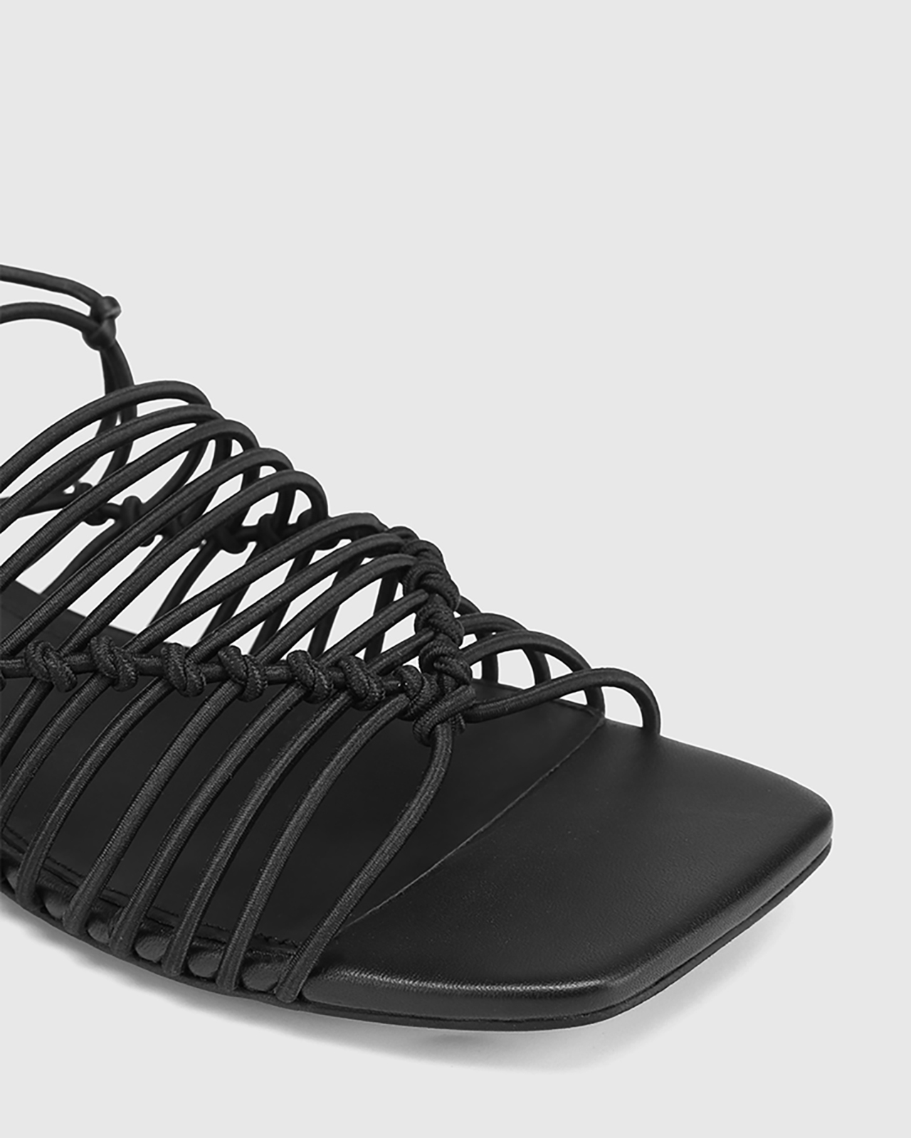 Armey Leather Strappy Flat Sandals