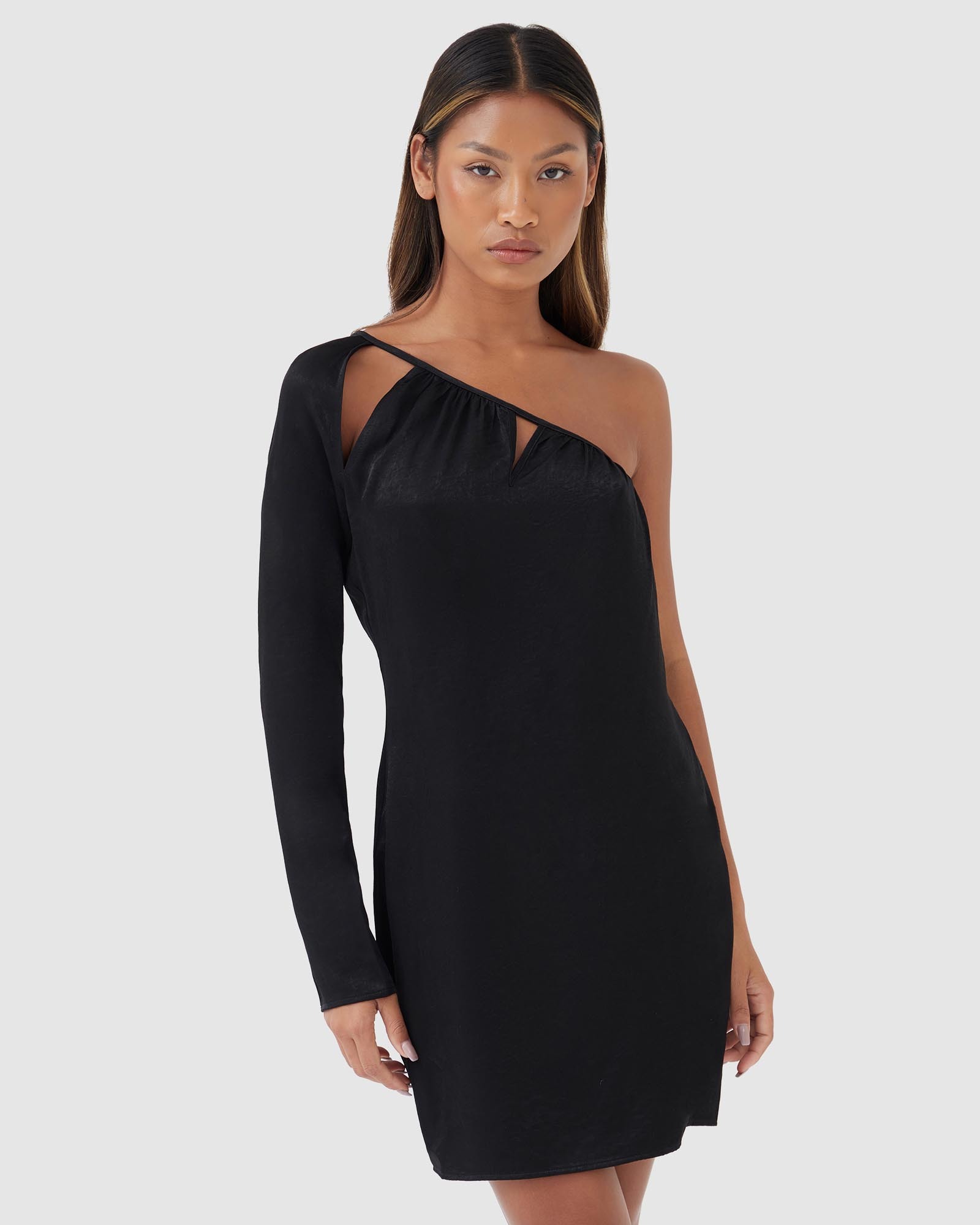 4th and reckless black dress Ailsa Velvet Gown – Max & Riley main image 0