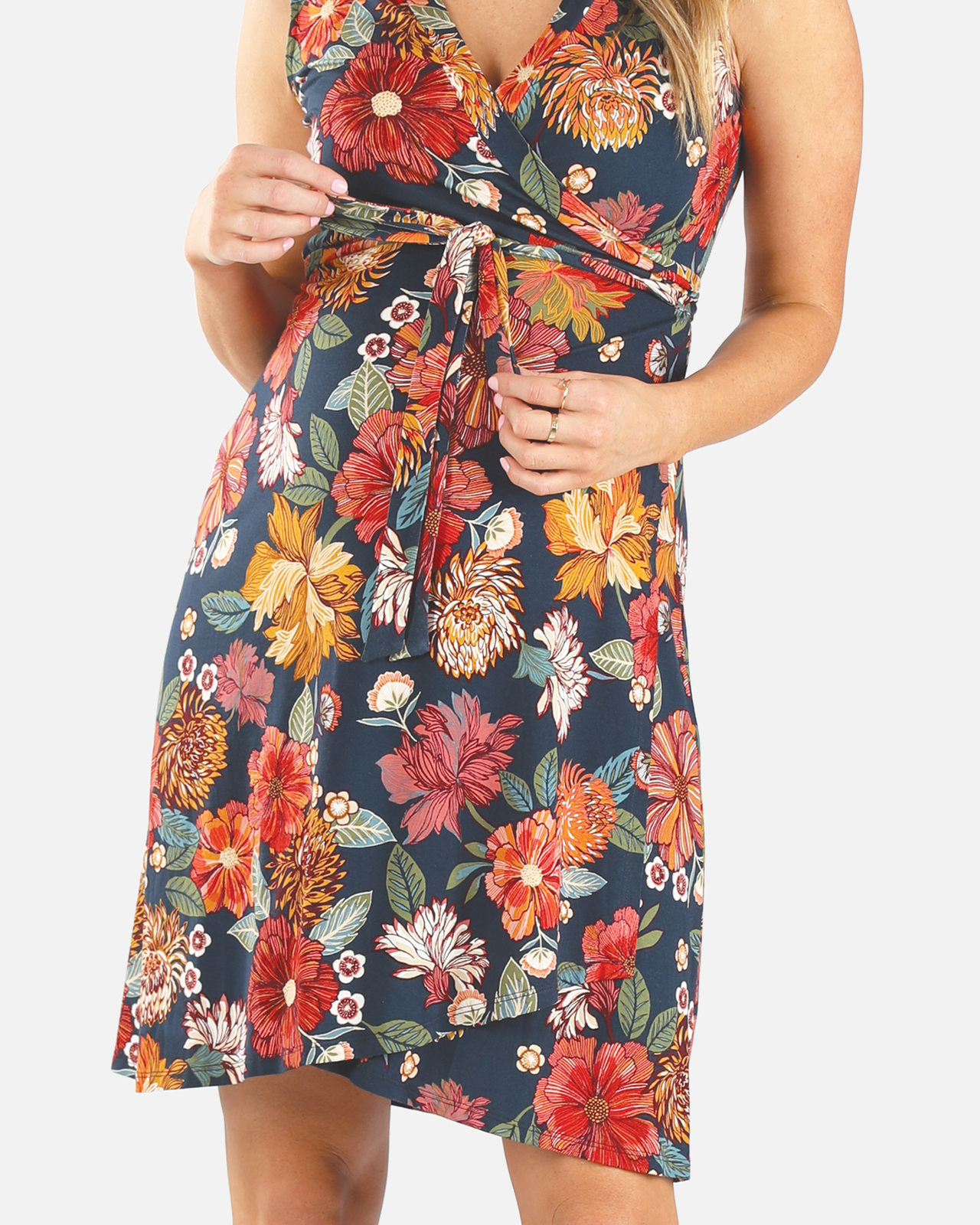 Maternity Wrap Nursing Dress