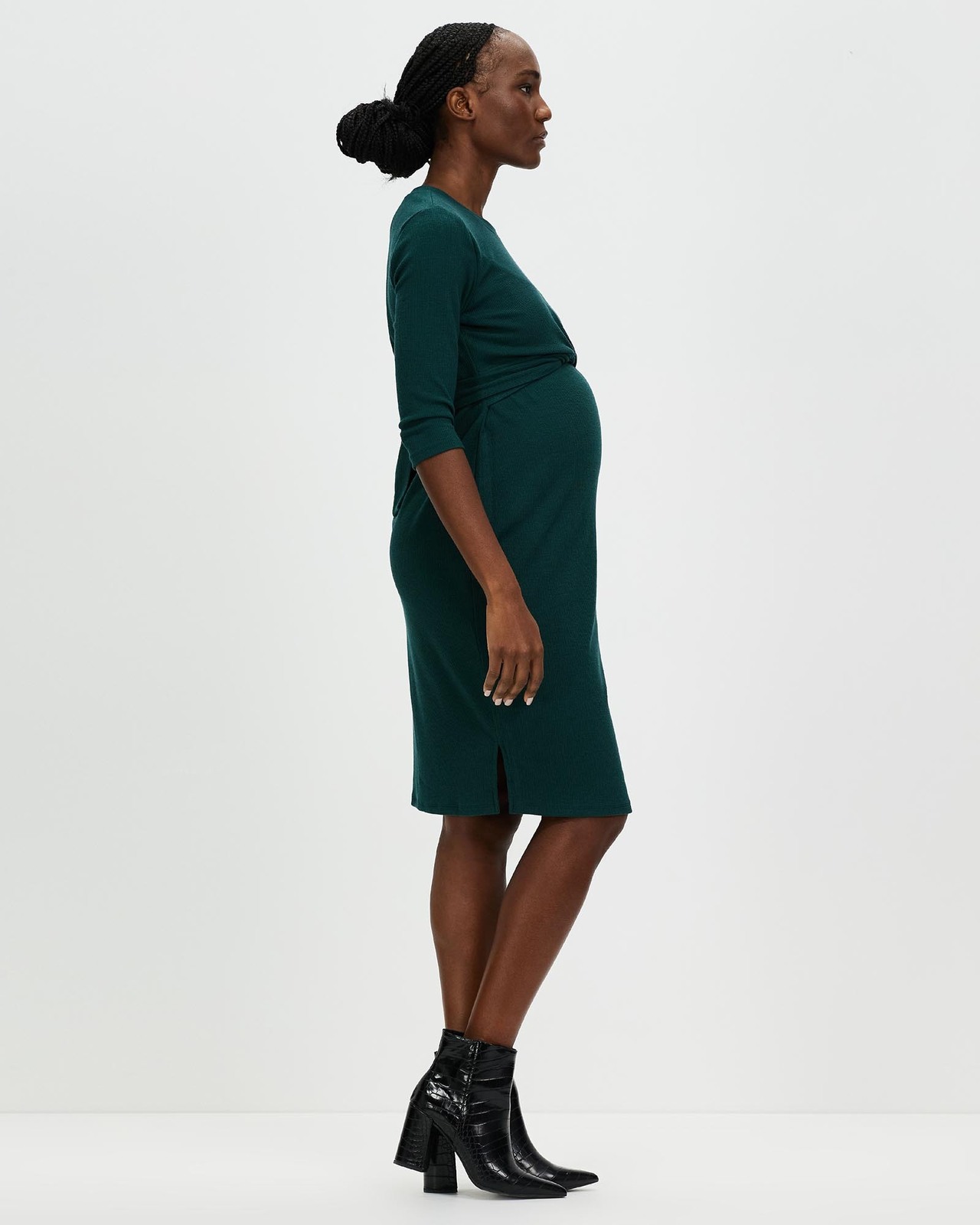 Maternity and Nursing Tie Knot Dress