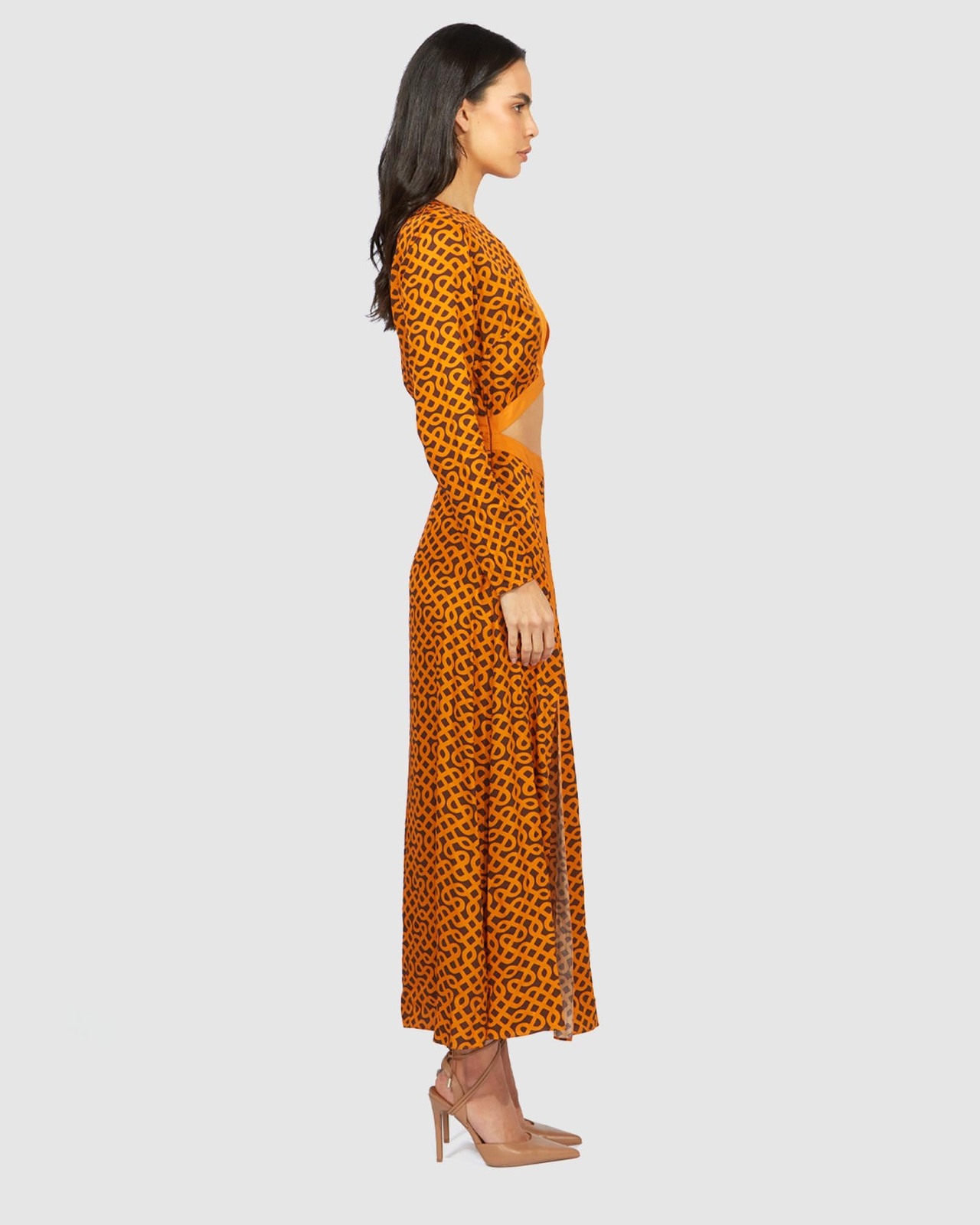 alice mccall orange dress alice McCALL Clara Midi Dress