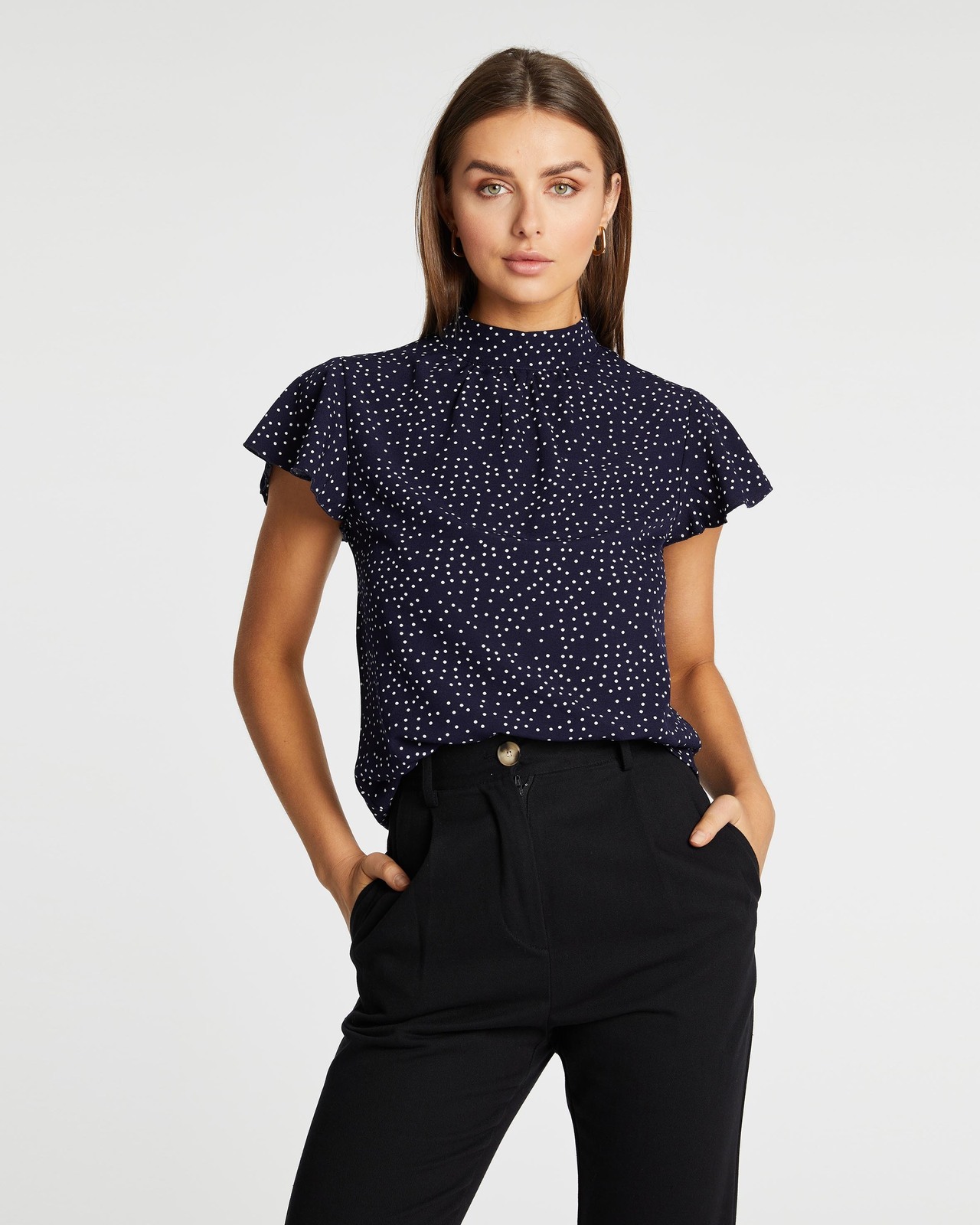 Fia Flutter Sleeve Blouse