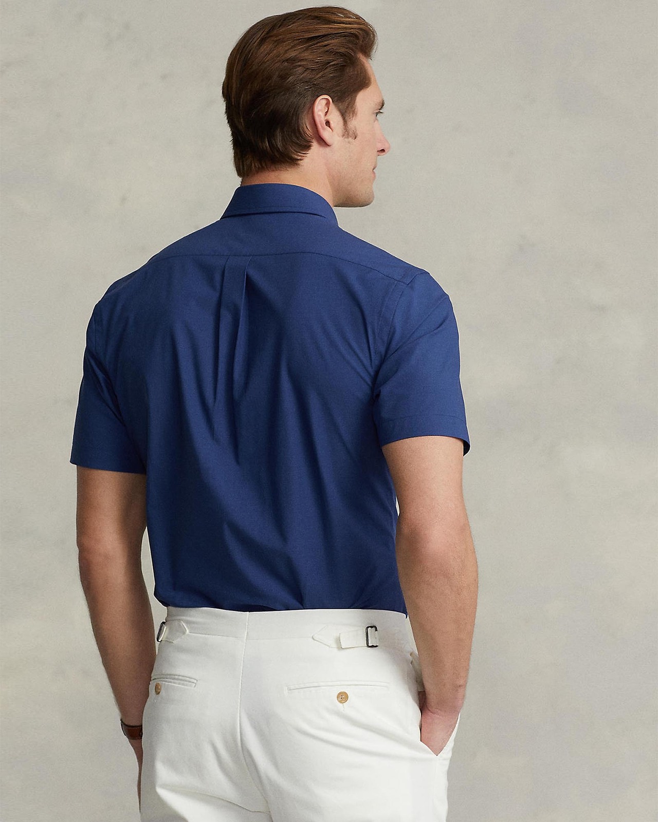 Slim Fit Stretch Poplin Shirt