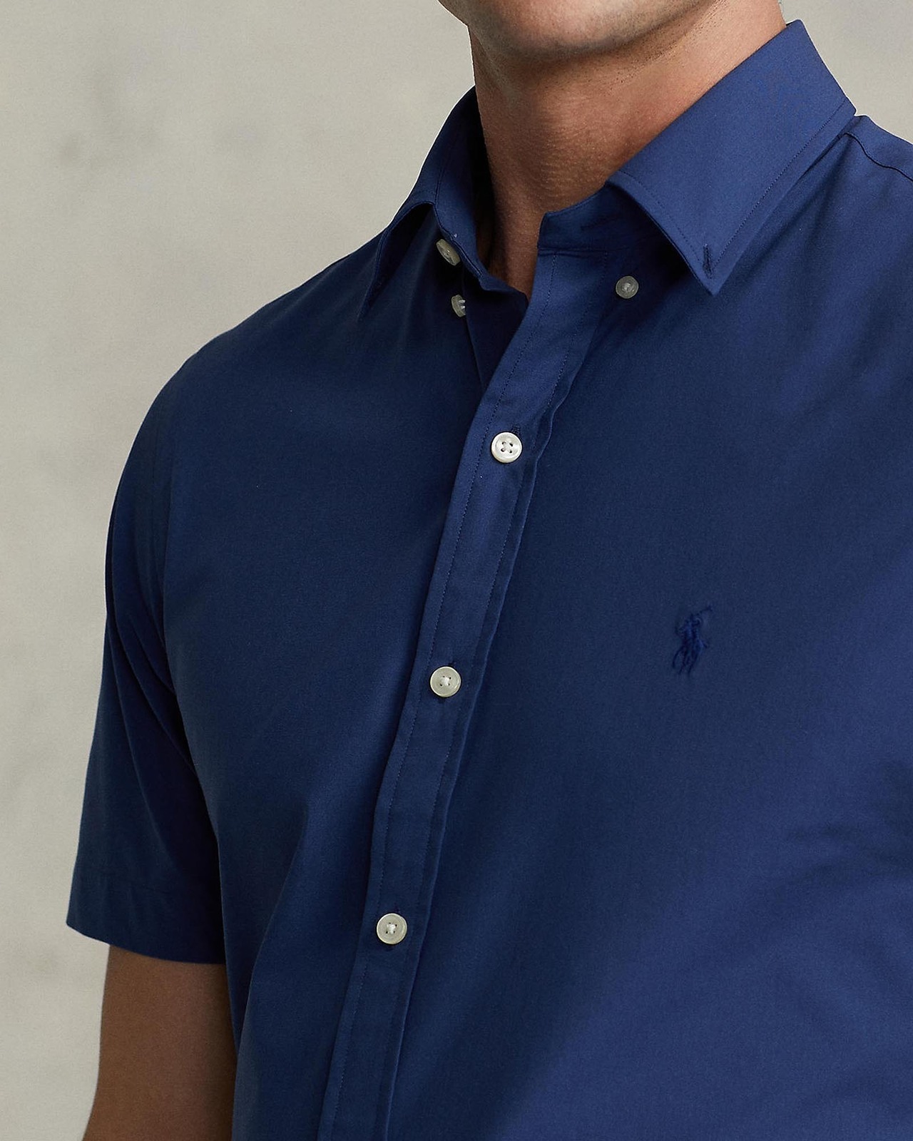 Slim Fit Stretch Poplin Shirt