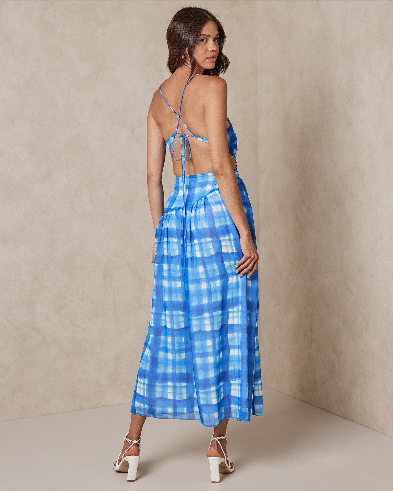 ankle length cocktail dresses with sleeves Rent or Hire | Bleue Asymmetrical Cut Out Maxi Dress 