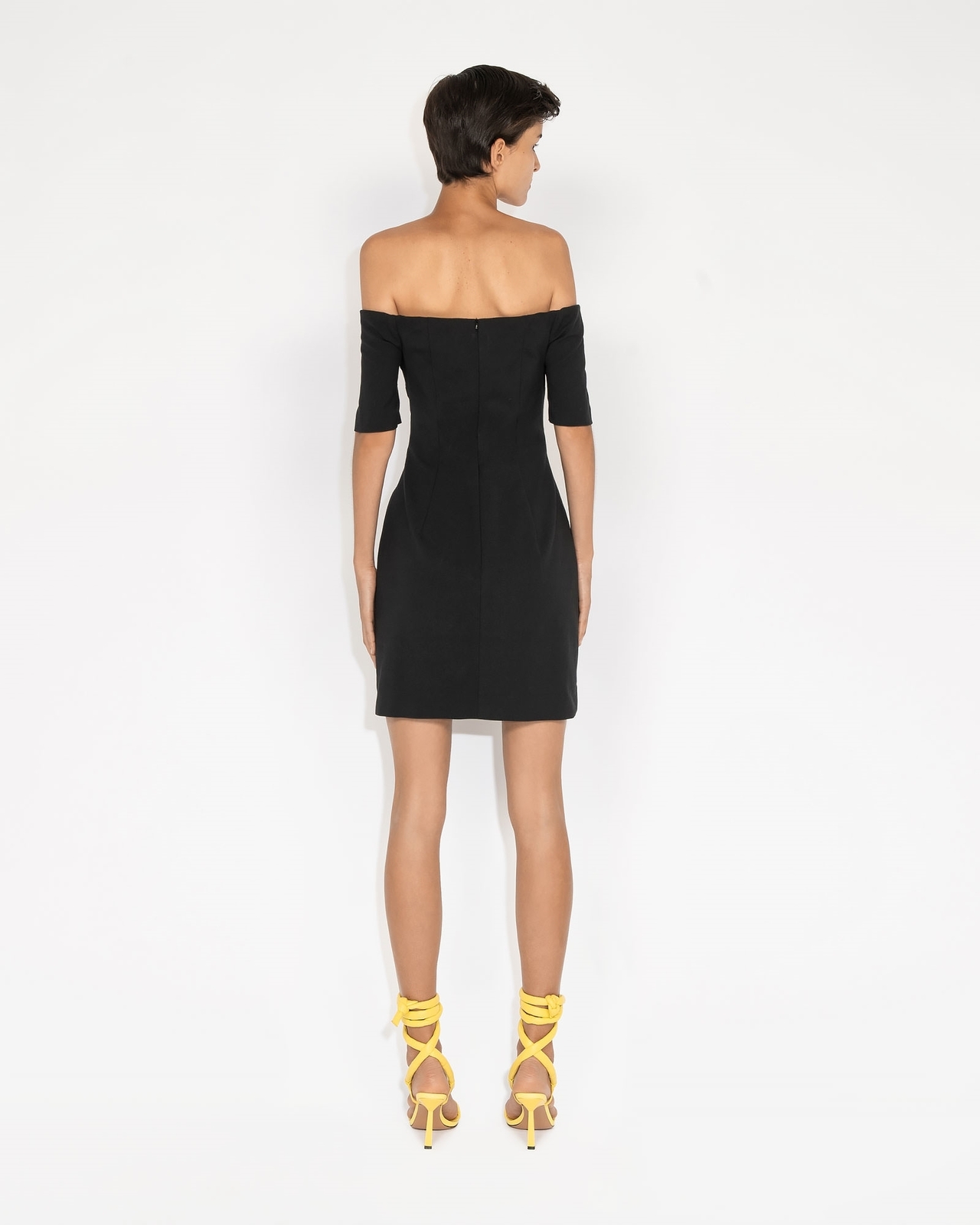 Sculpted Off Shoulder Dress