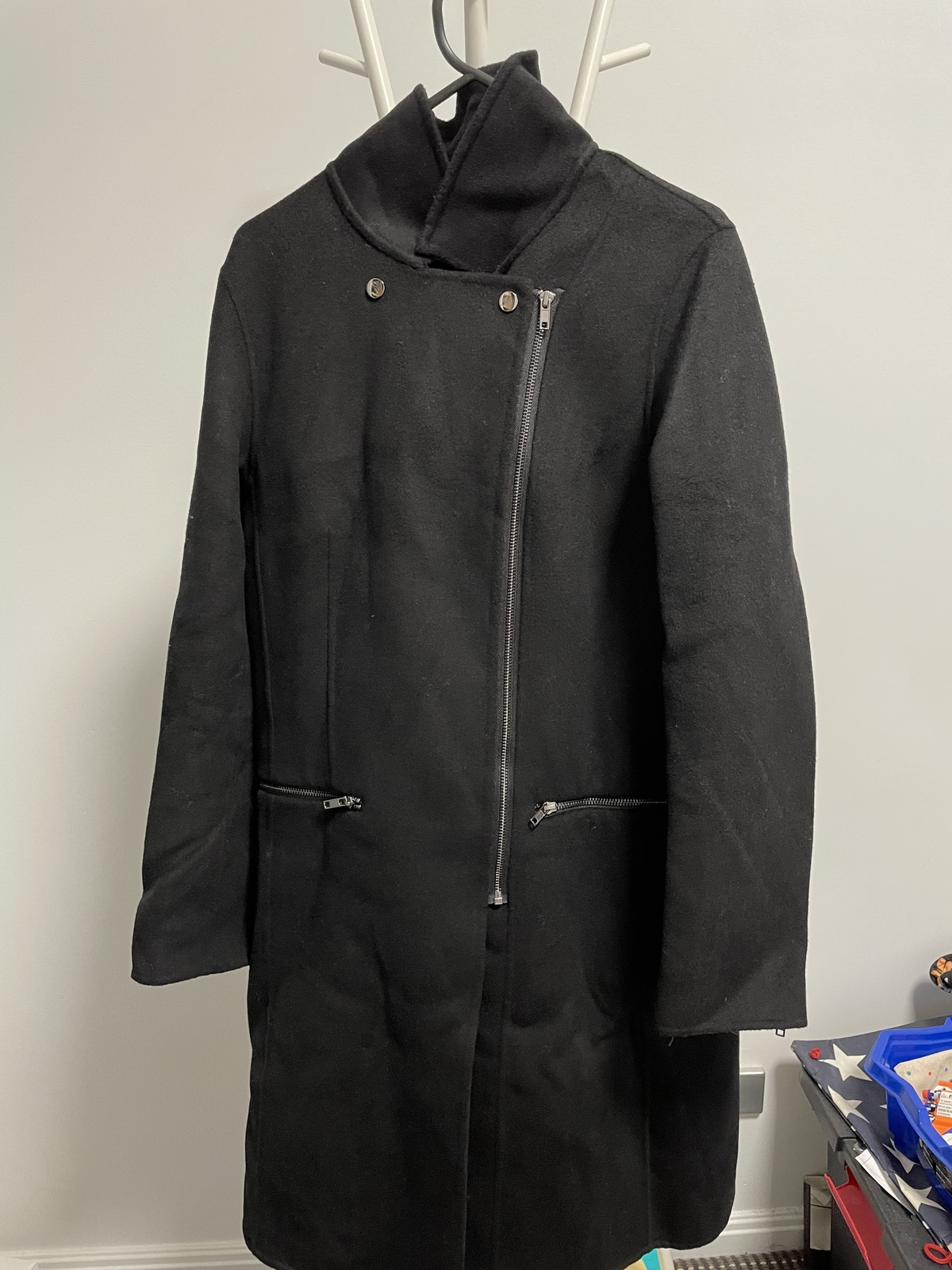 Last Chance Wool Blend Moto Coat