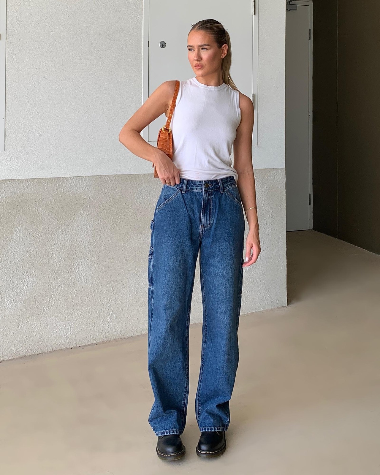 Stassi Low Rise Utility Jeans