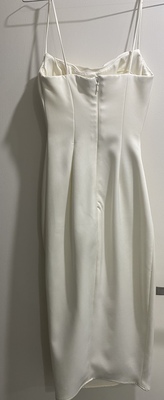 anja ivory satin corset dress Anja Satin Corset Midi Dress (Women)