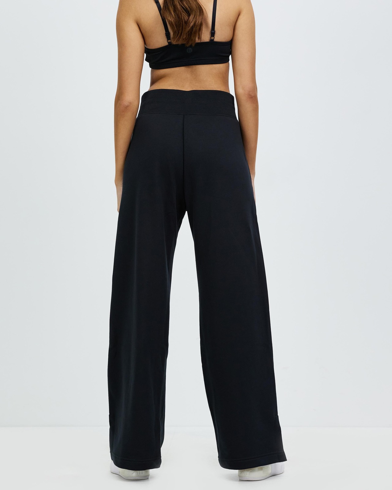 Sportswear High-Waisted Wide Leg Fleece Track Pants