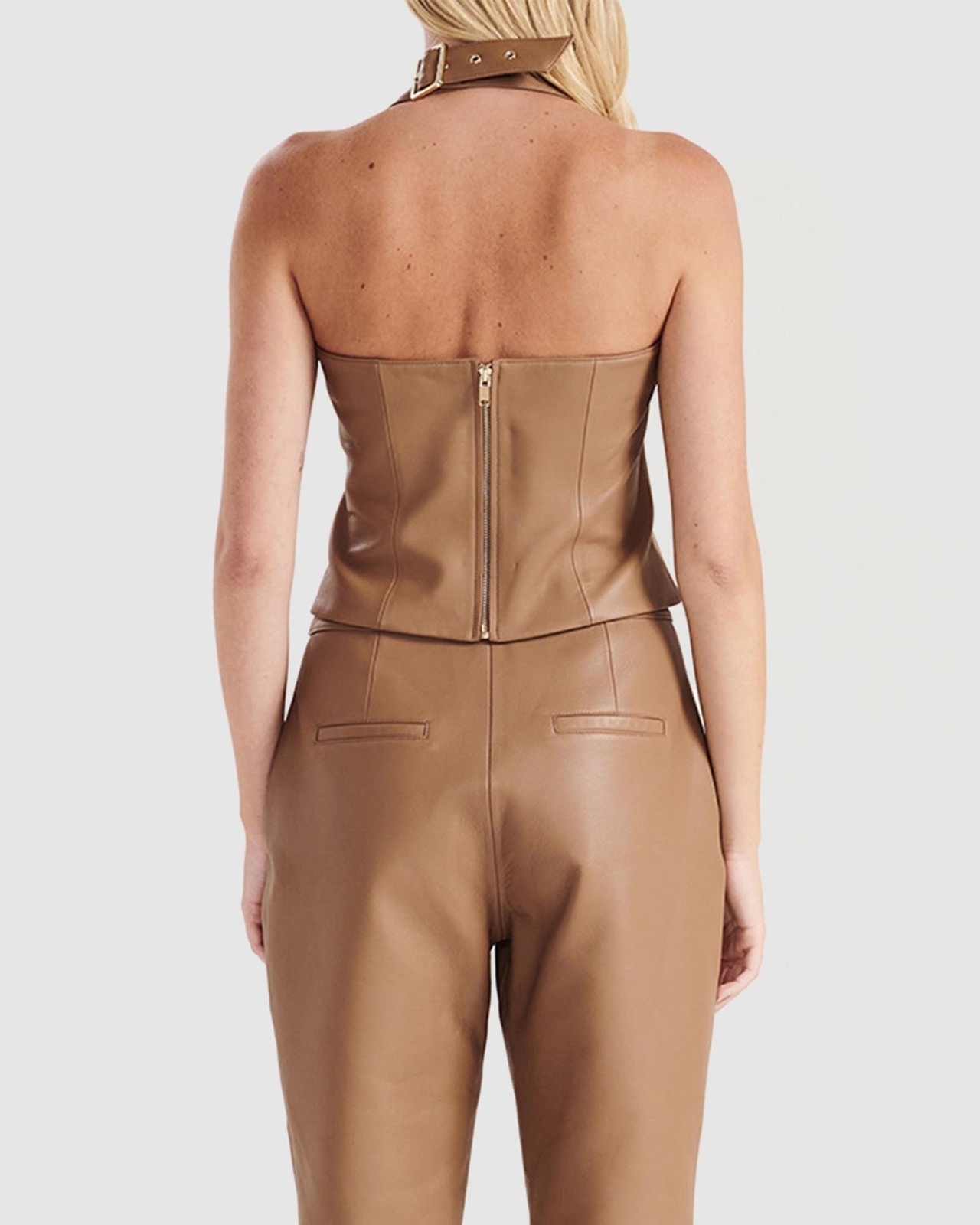 Davina Leather Bustier
