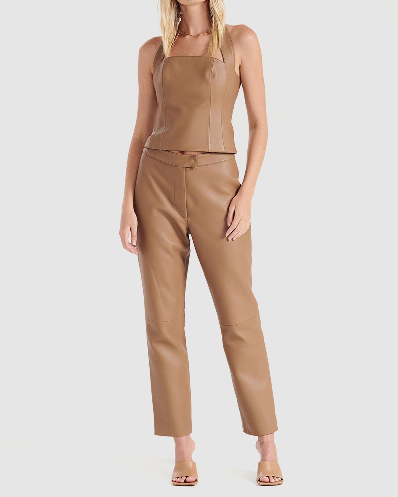Davina Leather Bustier