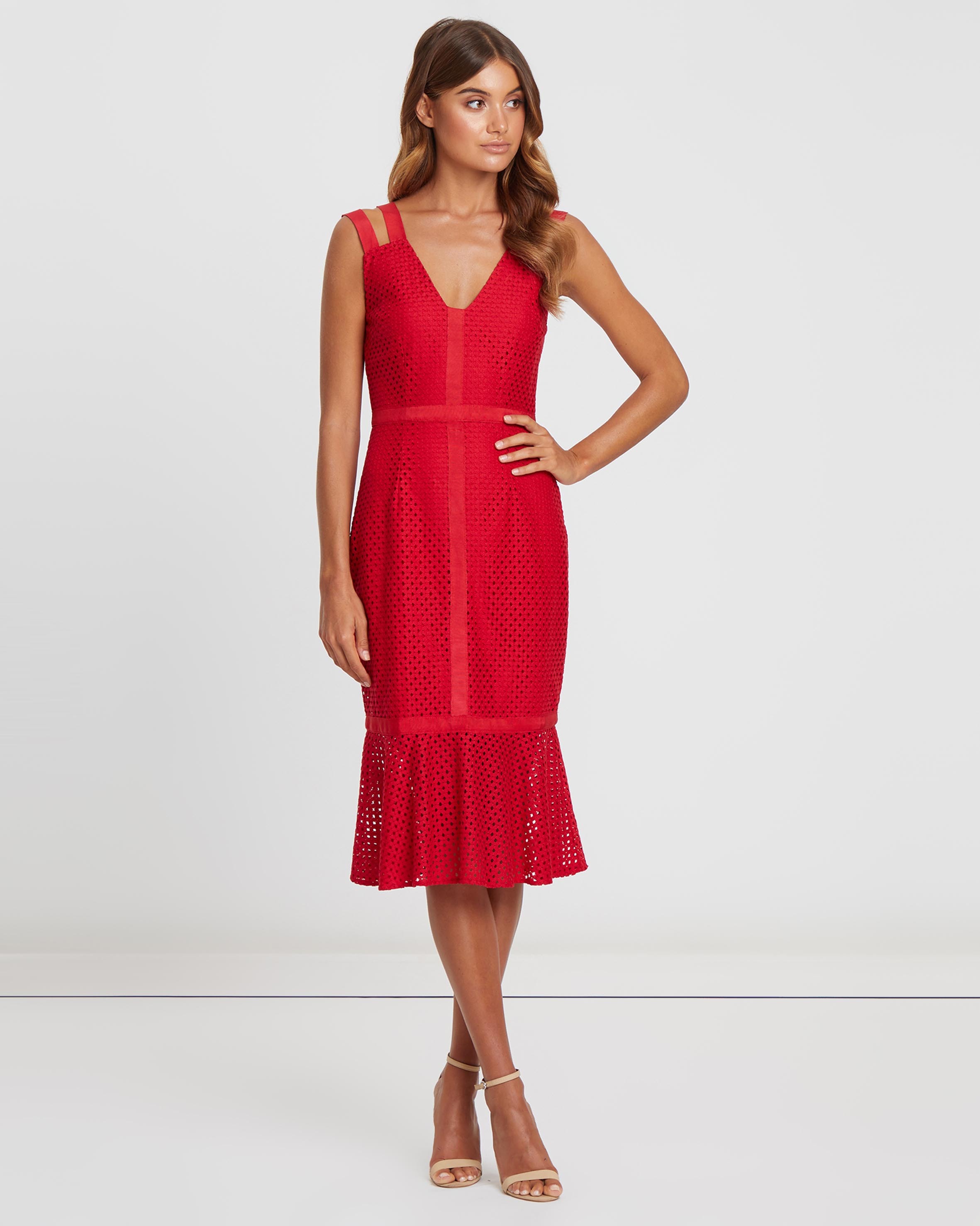 CHANCERY Marcella Lace Midi Dress