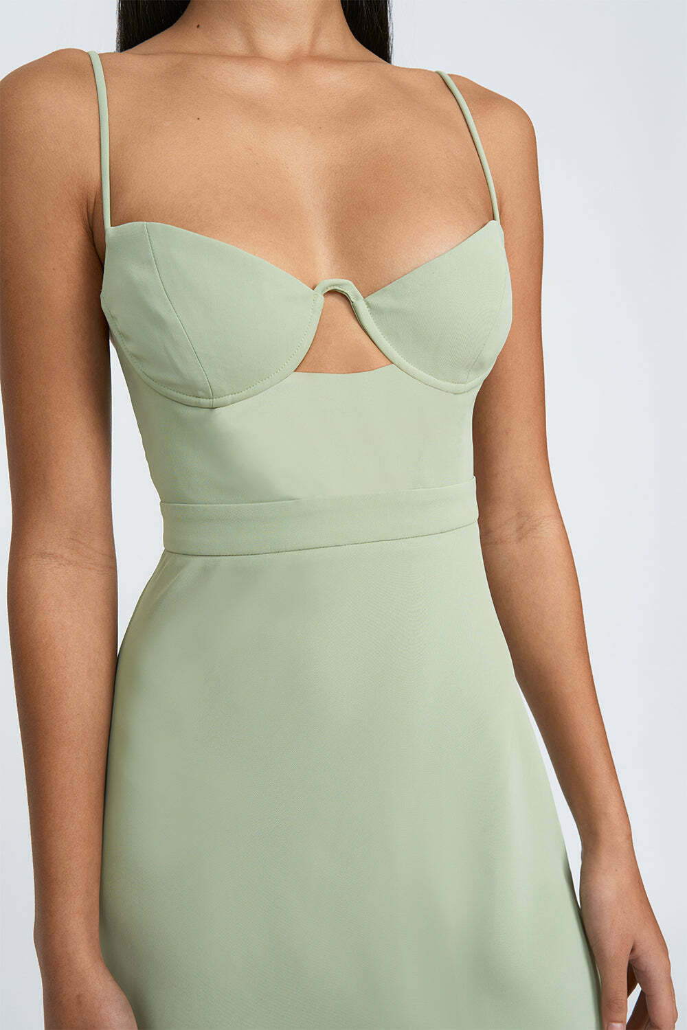 slim fit dress slacks Chloe Dress In Artichoke main image 1