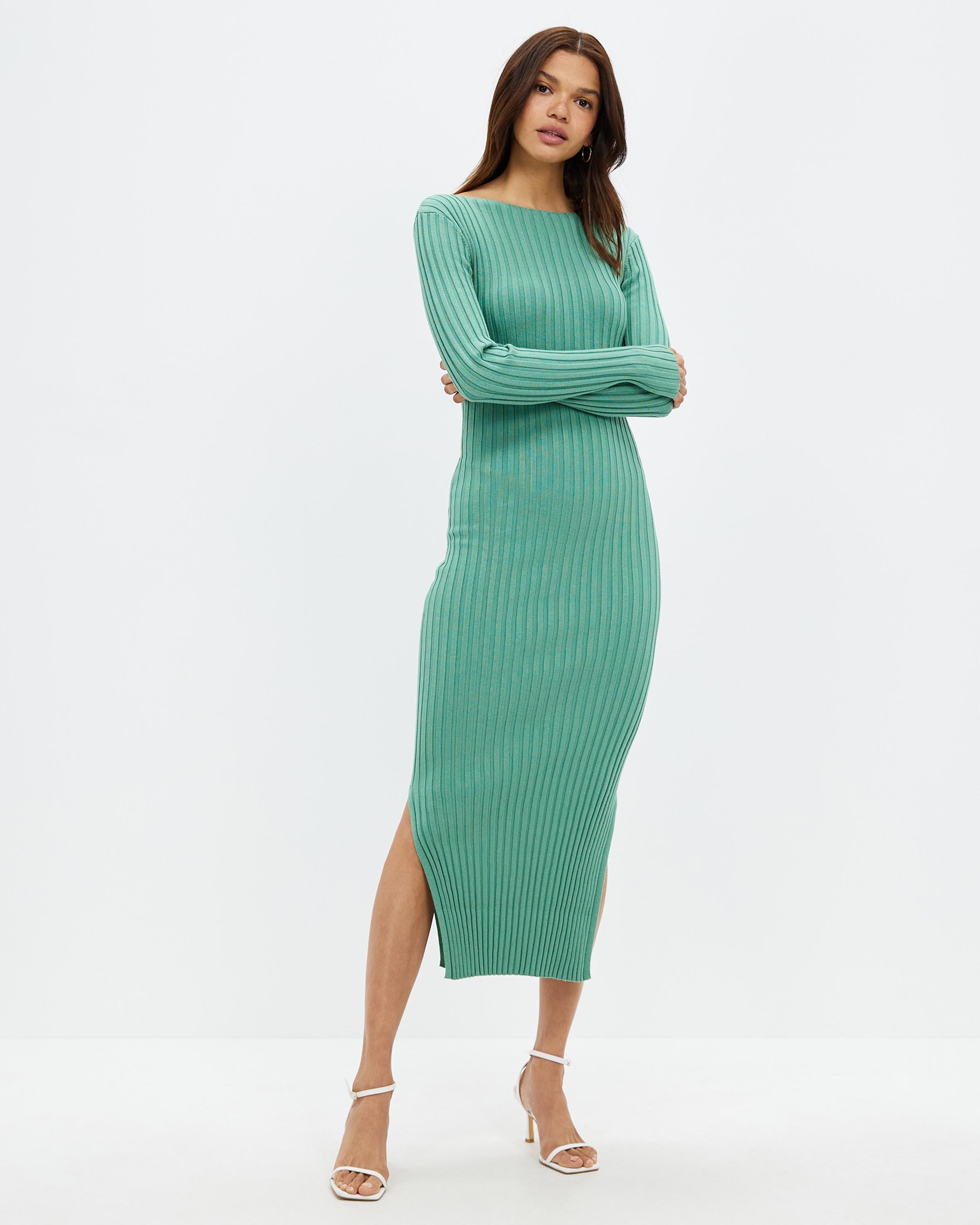 AERE Organic Cotton Blend Knit Dress - AirRobe AERE Organic Cotton Blend Knit Dress - AirRobe