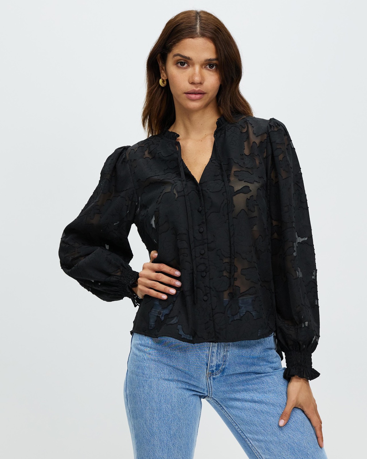 Emery Burn Out Blouse