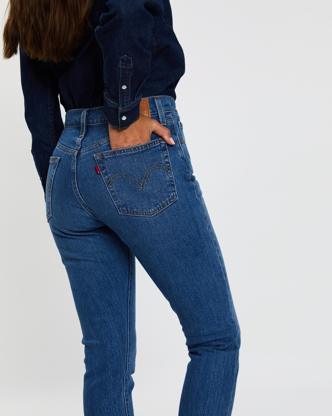 High Waisted Levis Mujer Super Skinny Skinny Jeans Asos Levis