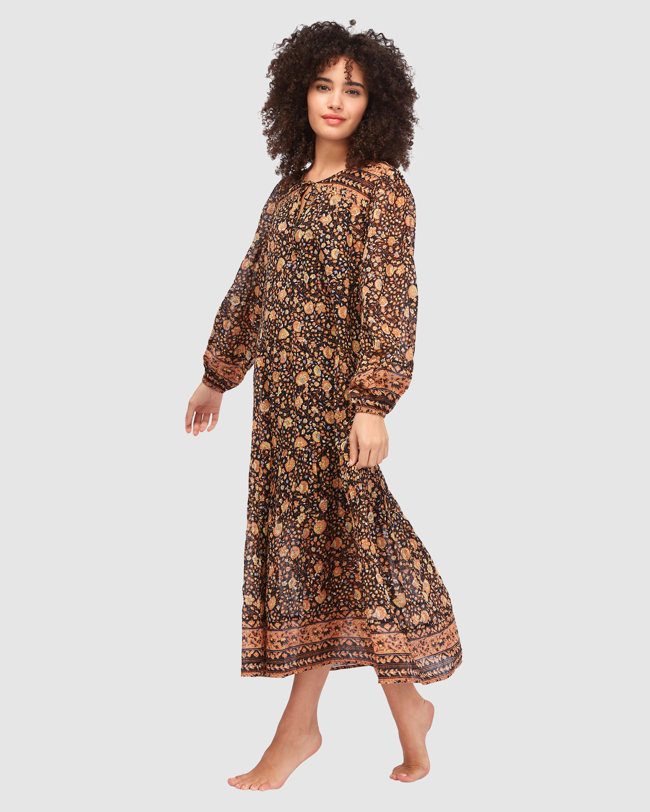chinese dress ladies Billabong Women's Daybreak Midi Dress, Toasted Coconut / Medium main image 1
