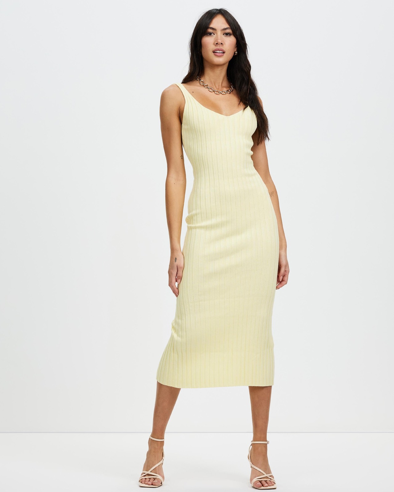 Tencel Cotton Safari Midi Dress
