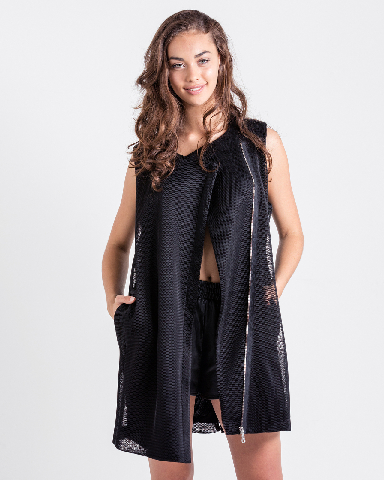 Brock Mesh Sleeveless Jacket