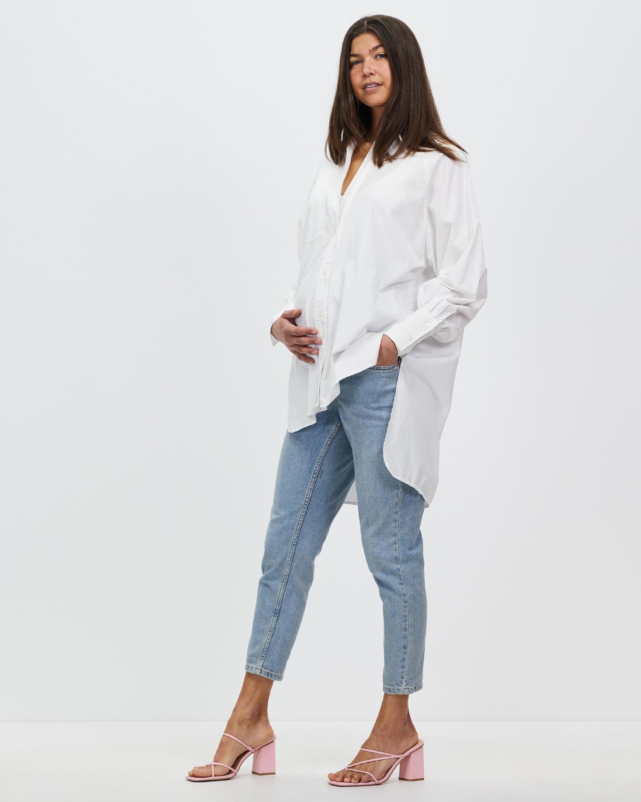 Over The Bump Premium Mom Jeans