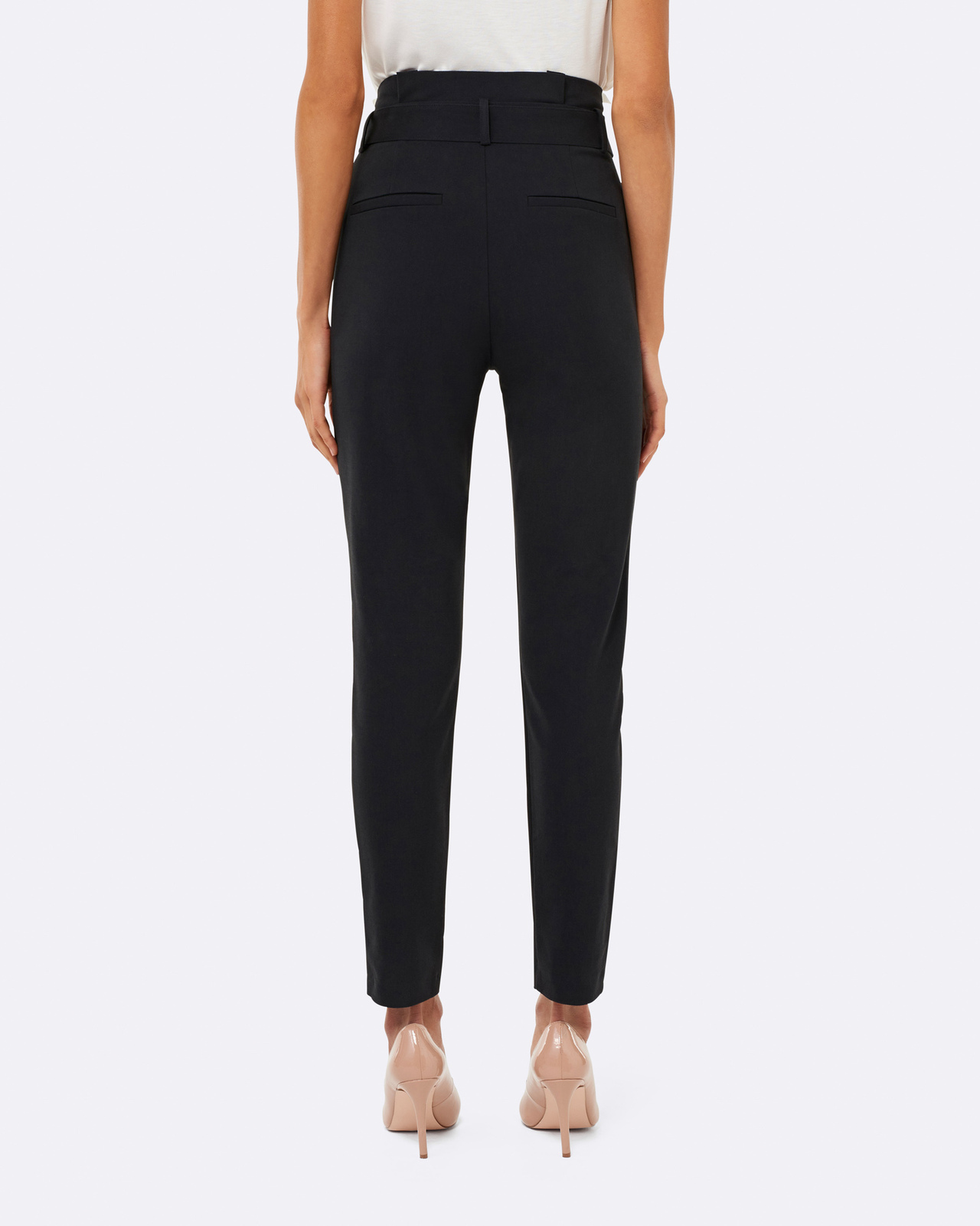 Talia Tapered Paper Bag Pants