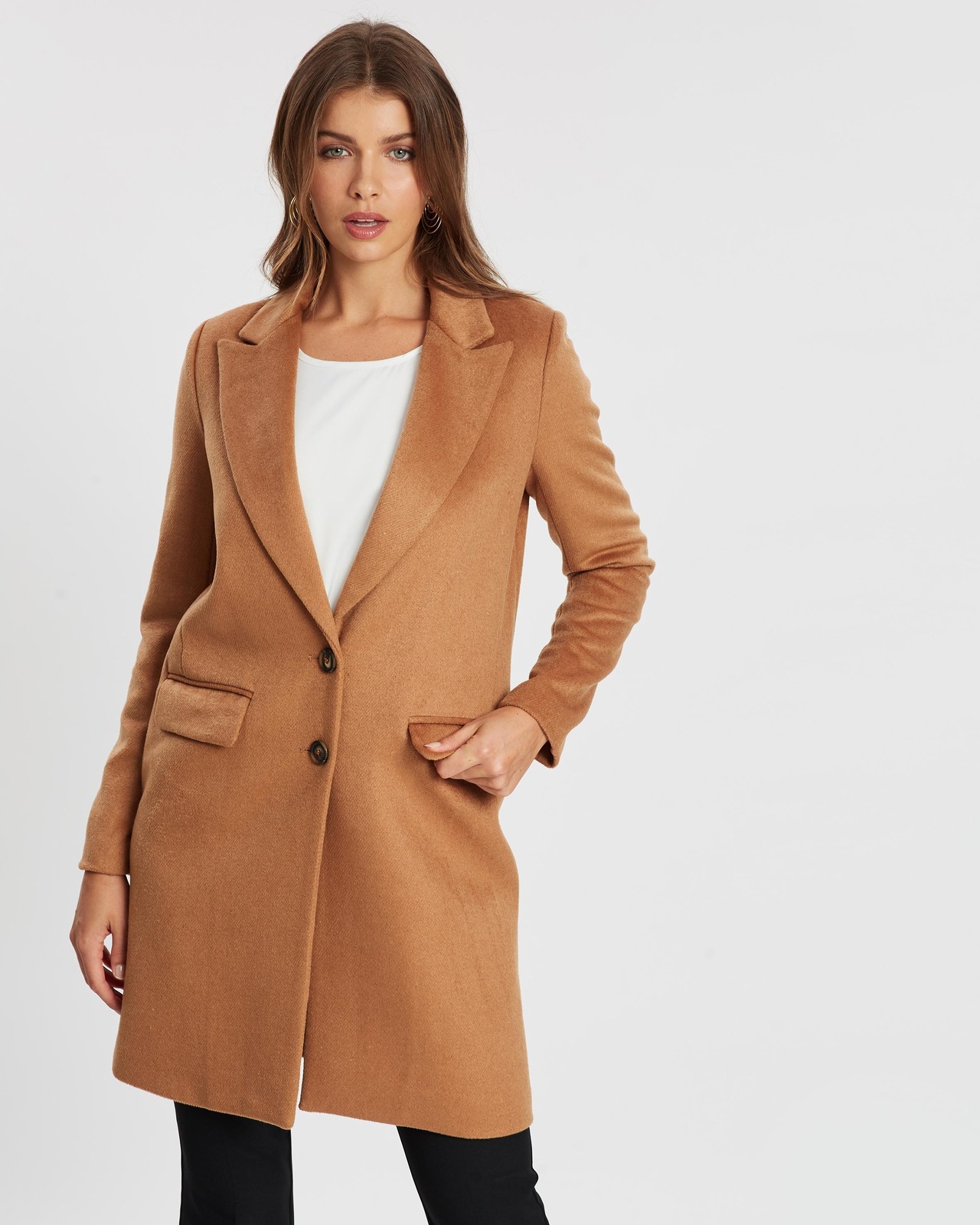 Atmos&Here Vivian Wool-Blend Coat - AirRobe