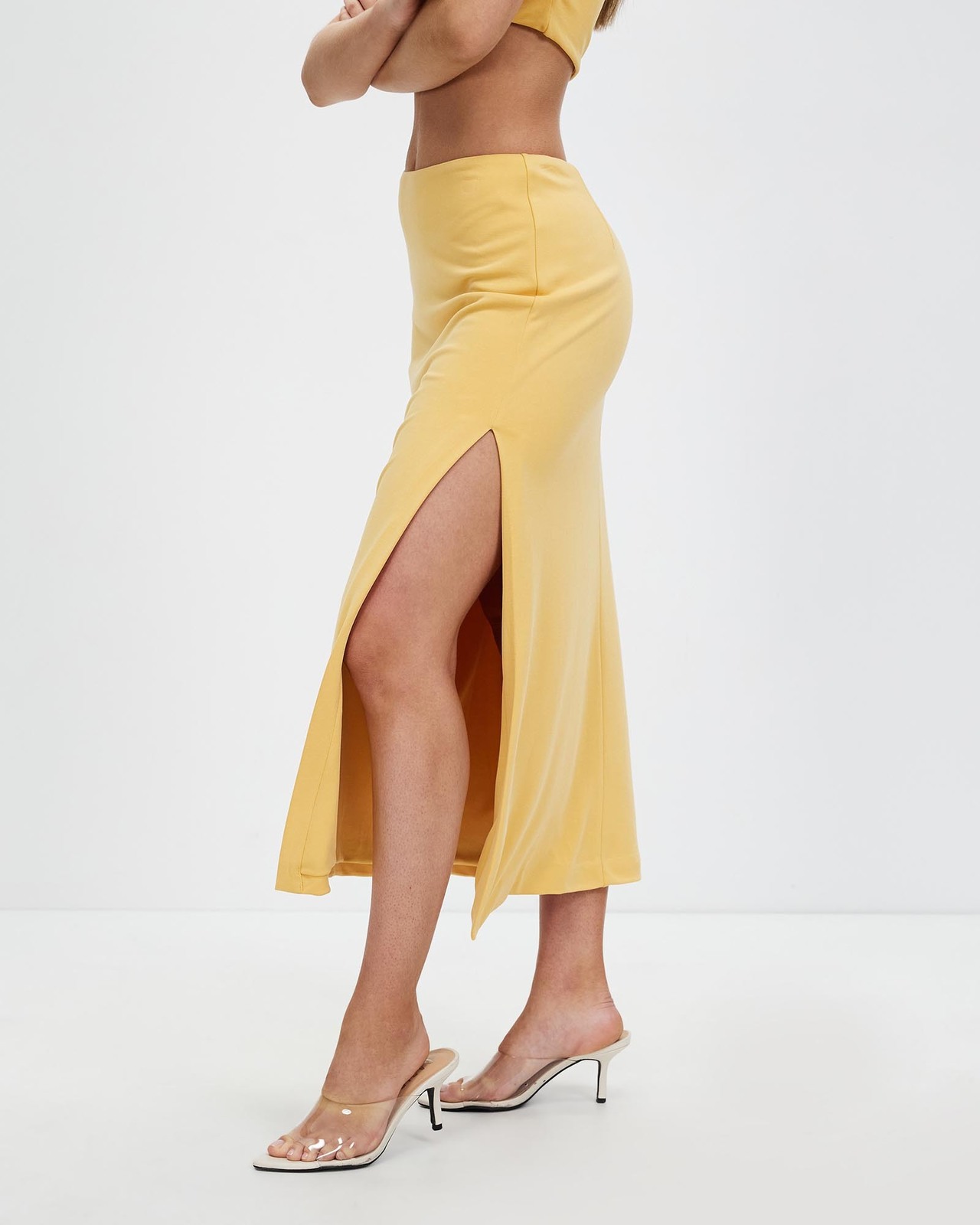 Mode Split Side Midi Skirt