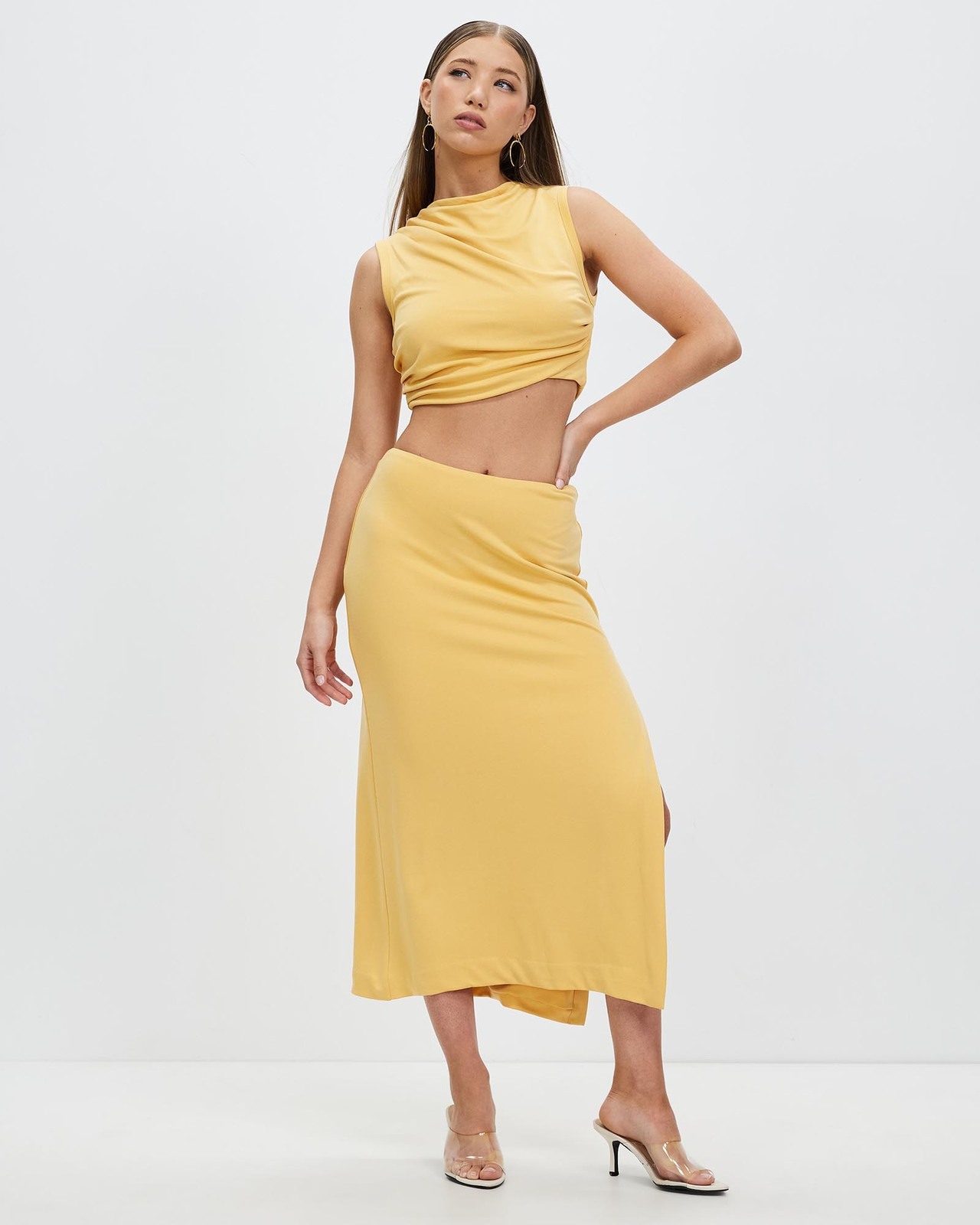 Mode Split Side Midi Skirt