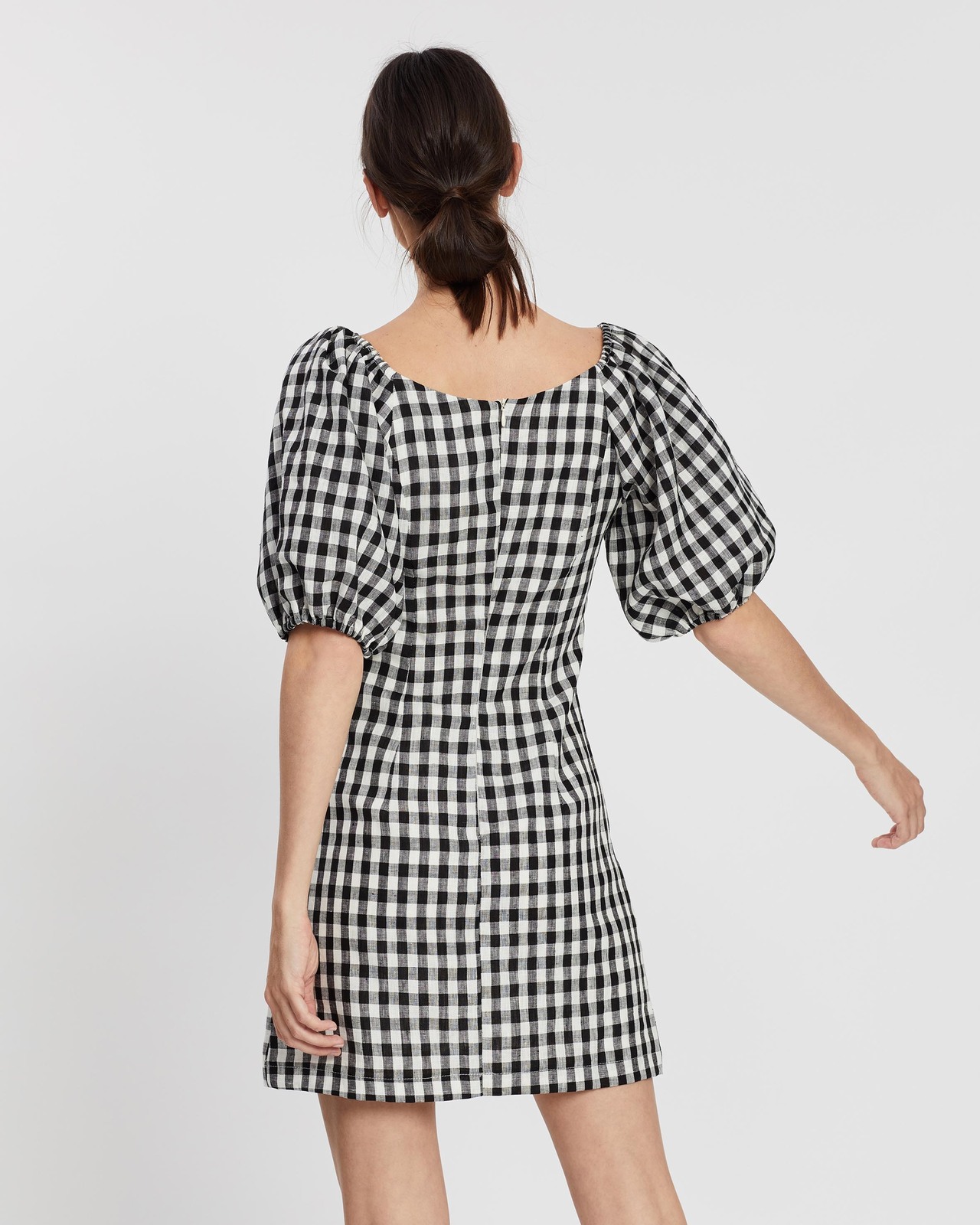 Puff Sleeve Mini Dress