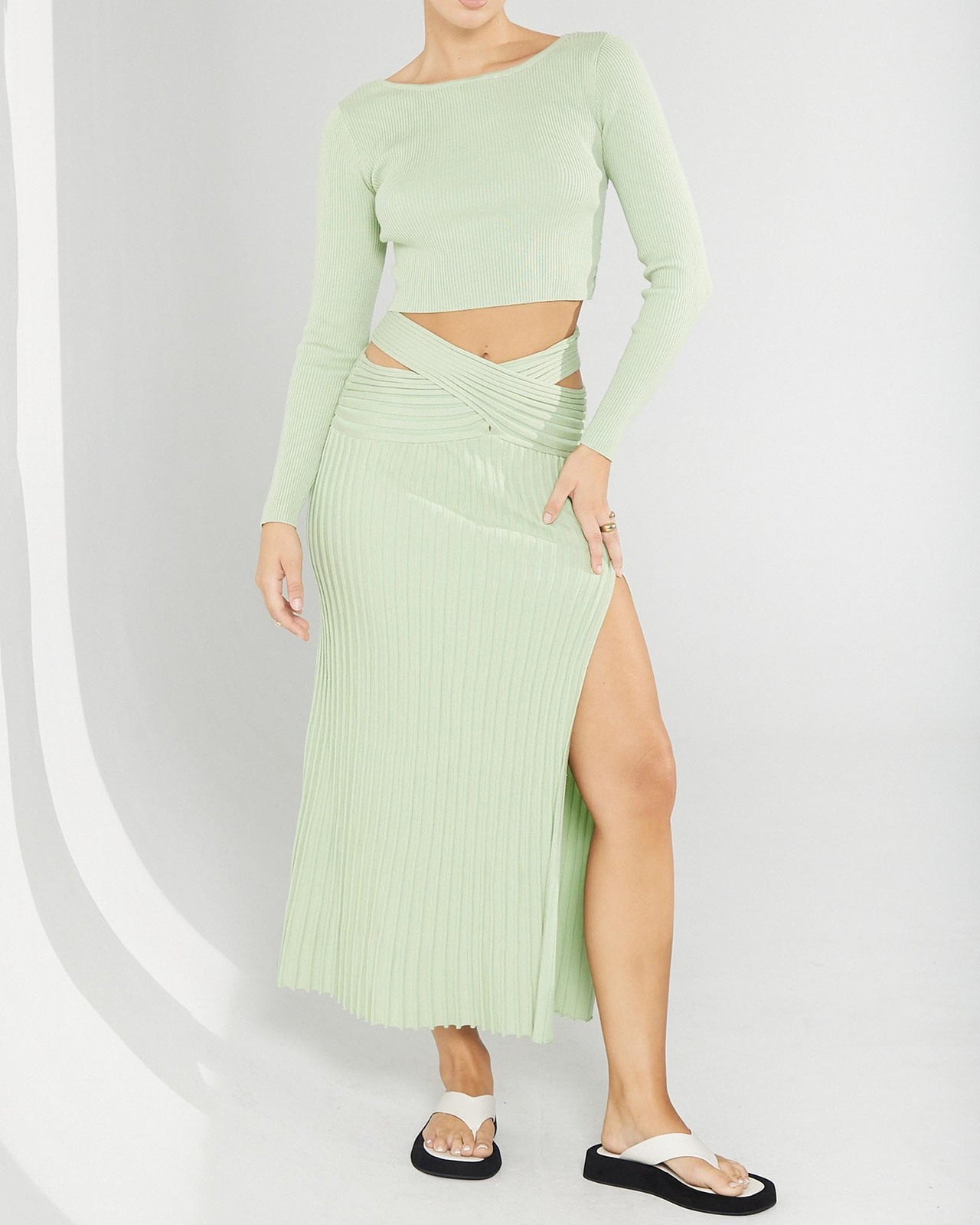 Honour Reversible Knit Skirt