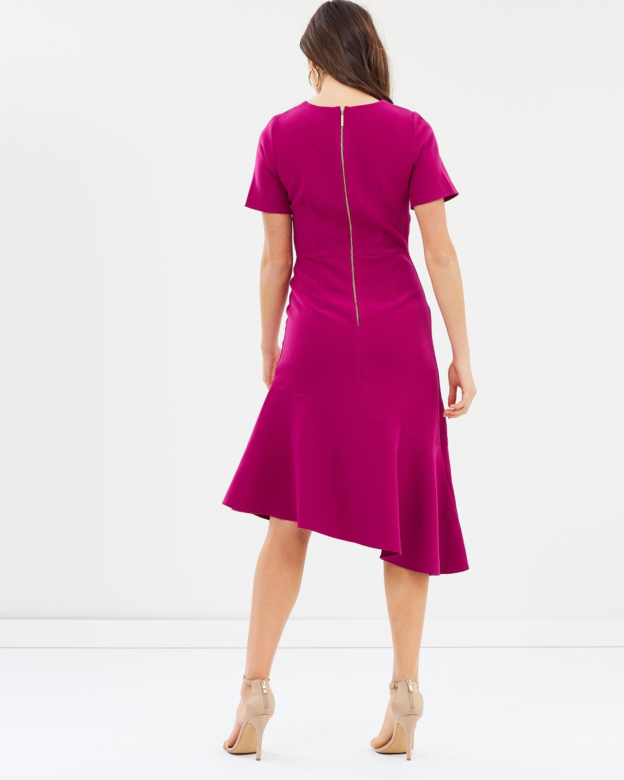 Asymmetric Frill Dress