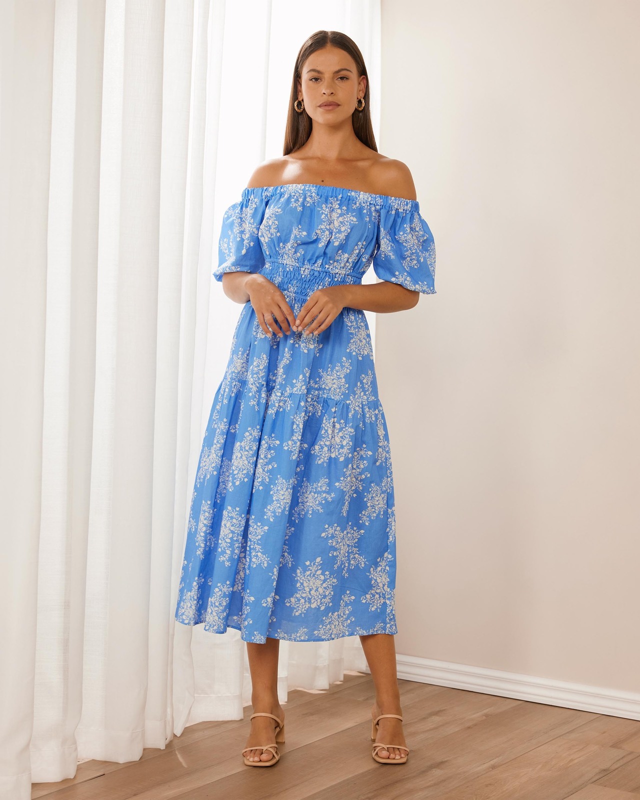 Emma Linen Blend Midi Dress