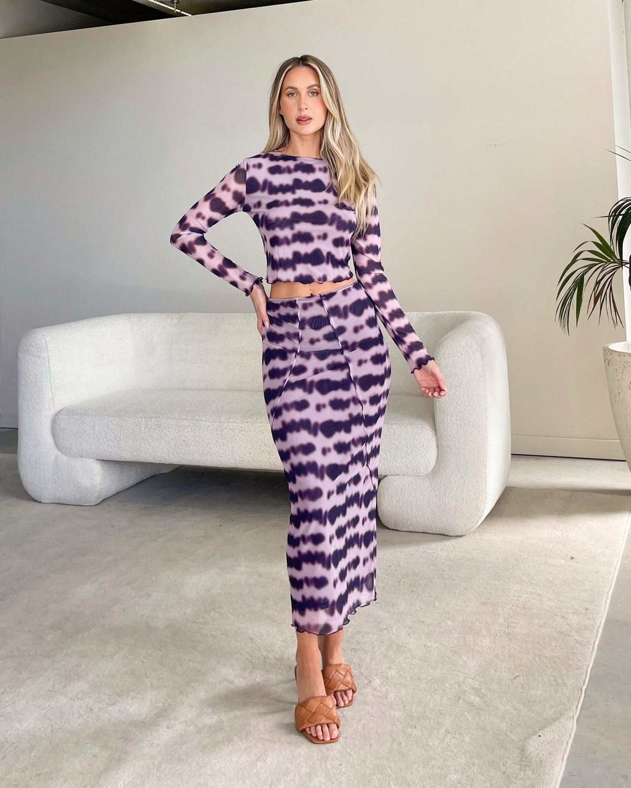 Bold Enough Mesh Midi Skirt