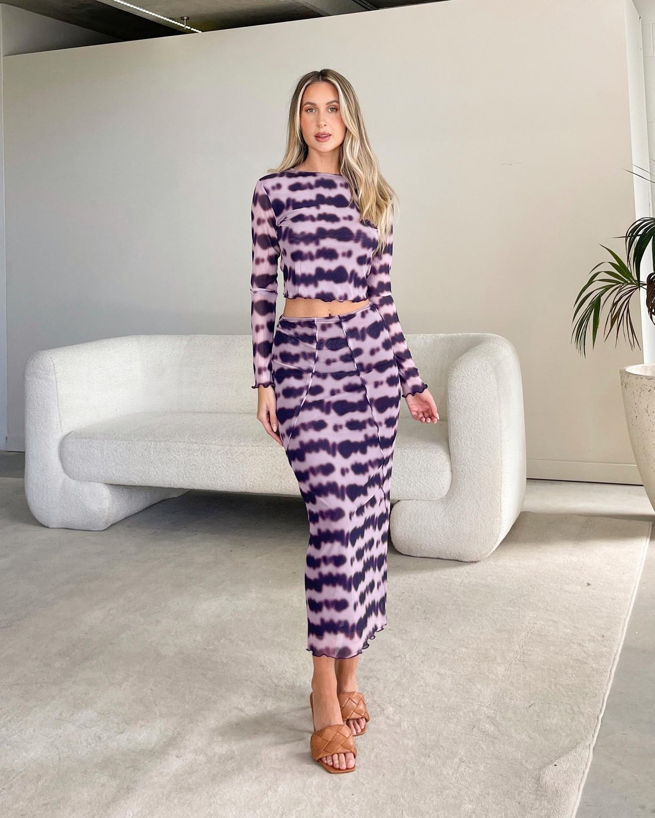 Bold Enough Mesh Midi Skirt