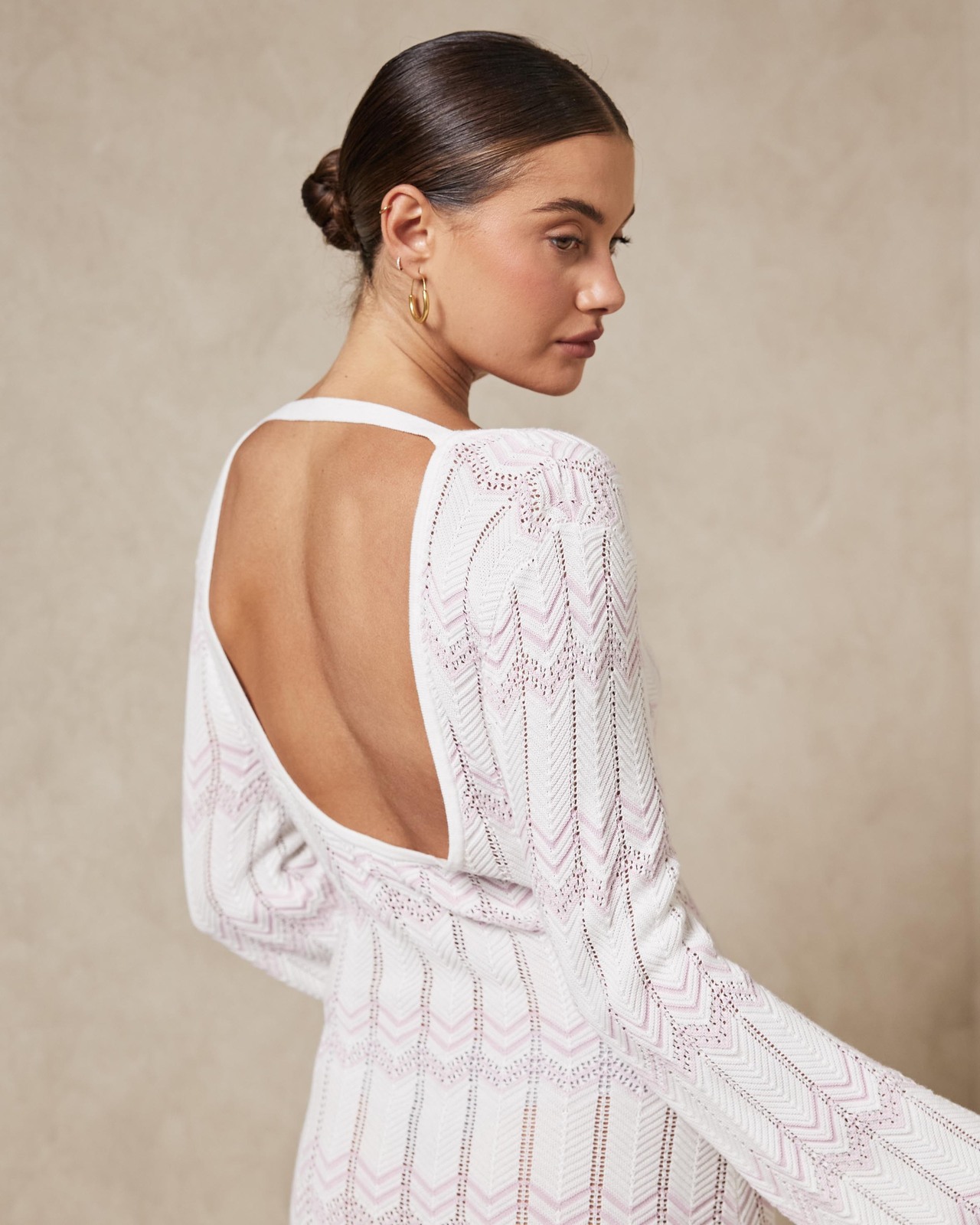 Pointelle Knit Dress